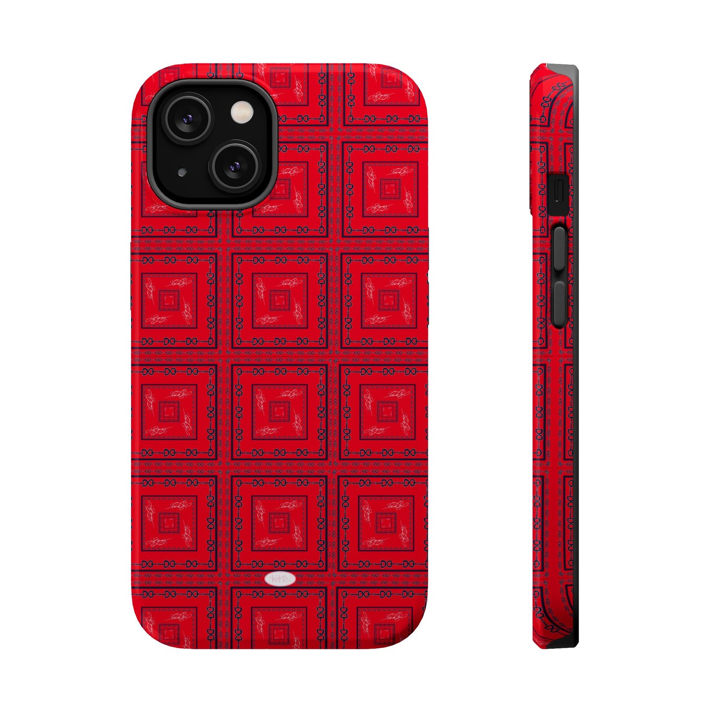Red & Blue Horsebit MagSafe Case
