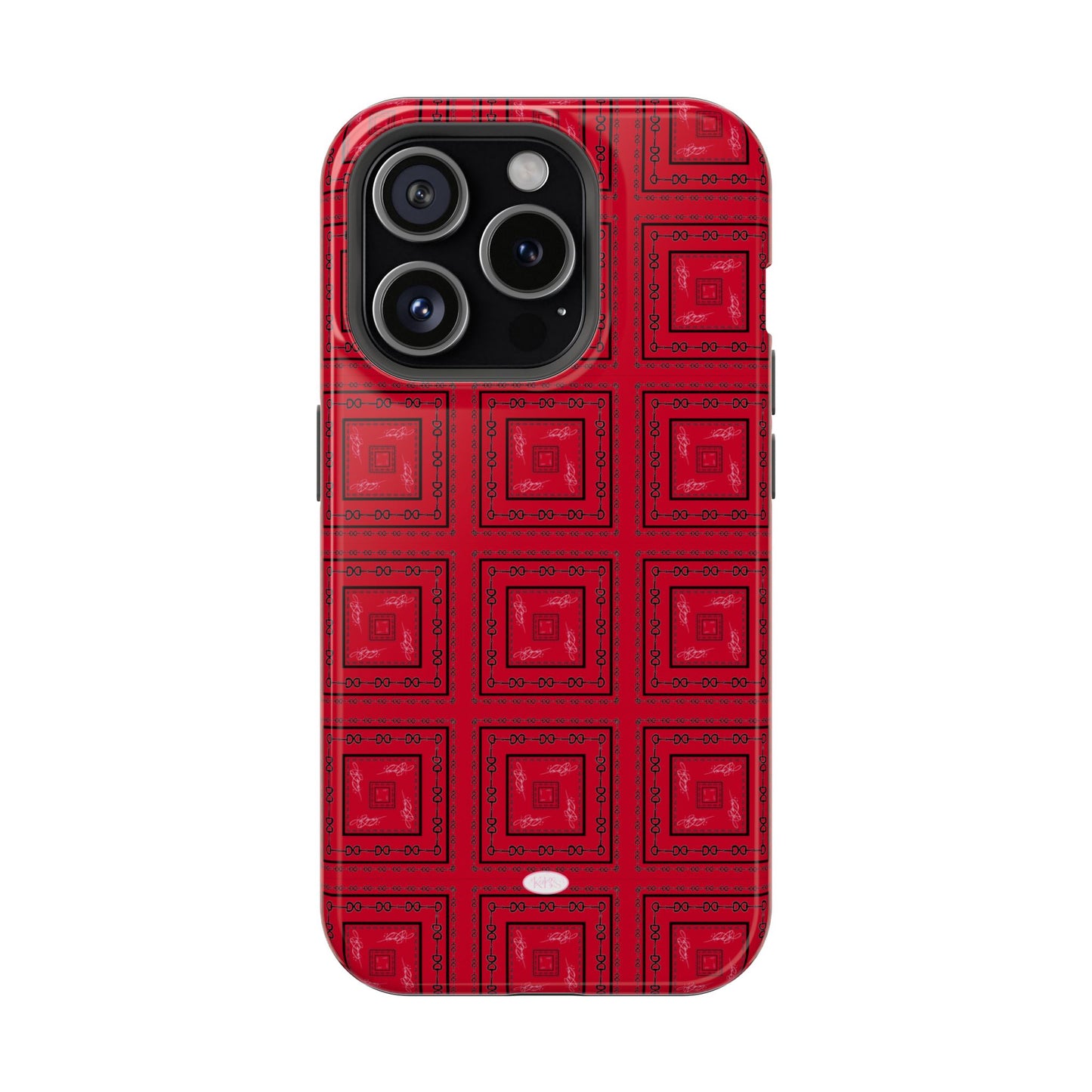 Red & Black Horsebit MagSafe Case