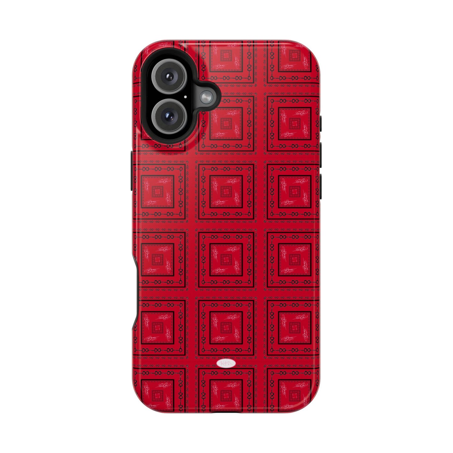Red & Black Horsebit MagSafe Case