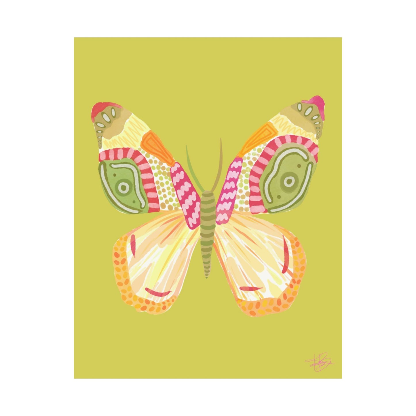 Flutter Print - Green