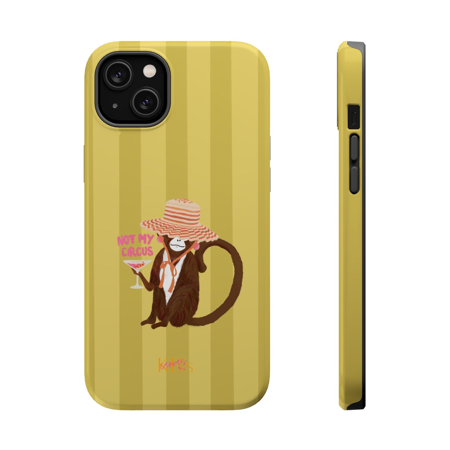 Not My Circus Mag Safe Case - Green Stripe