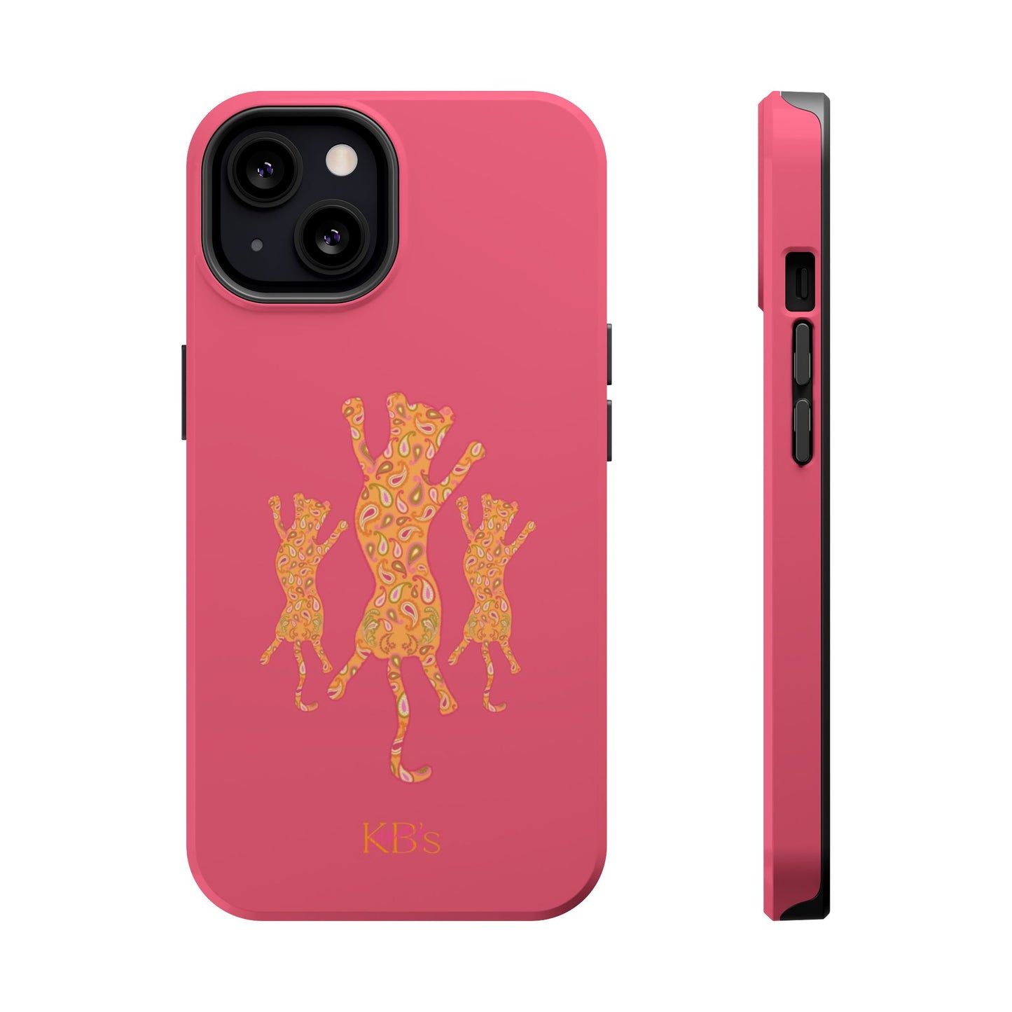 Paisley Leopard Mag Safe Case - Pink