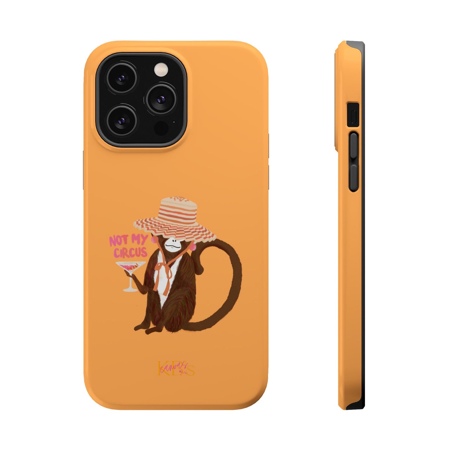Not My Circus Mag Safe Case - Orange