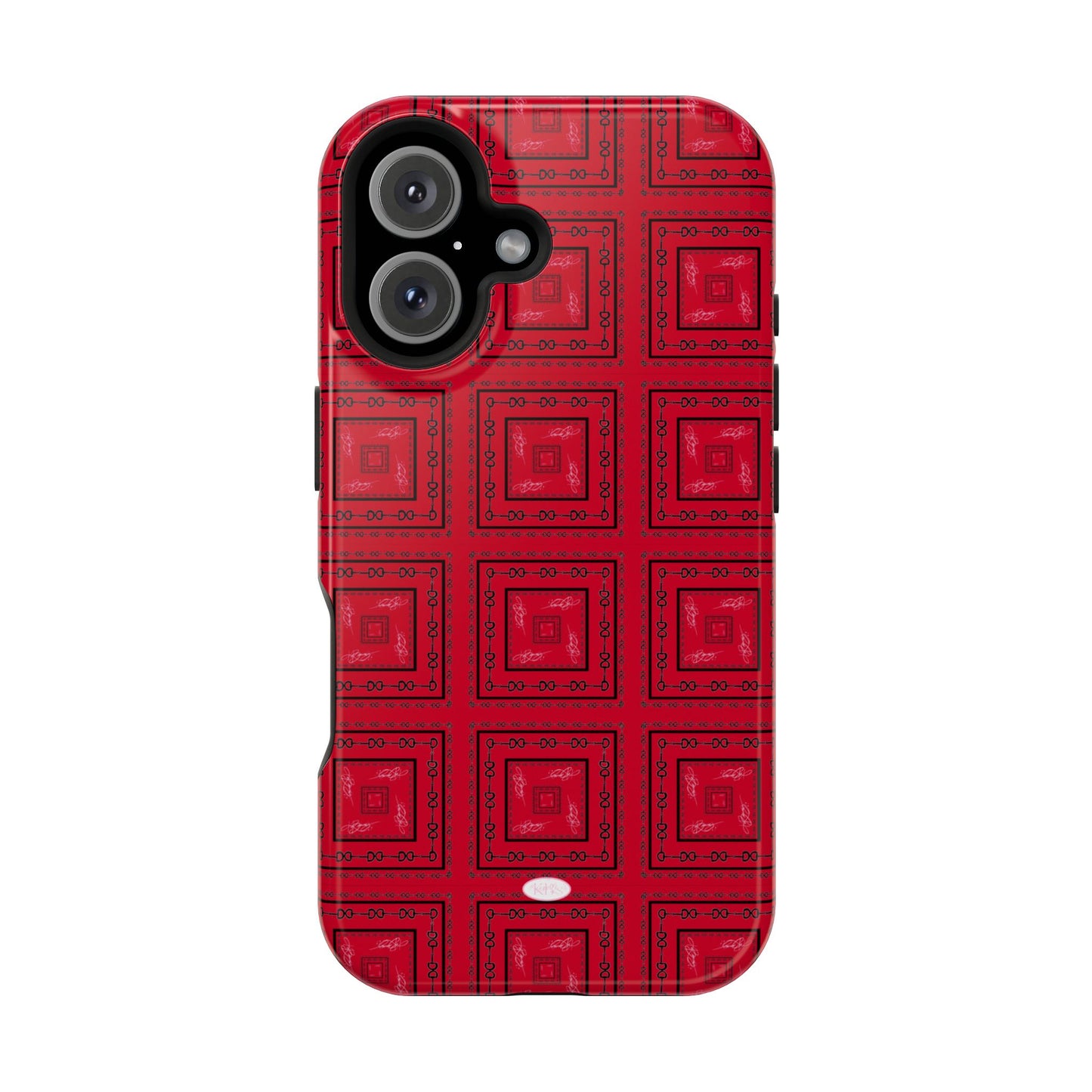 Red & Black Horsebit MagSafe Case