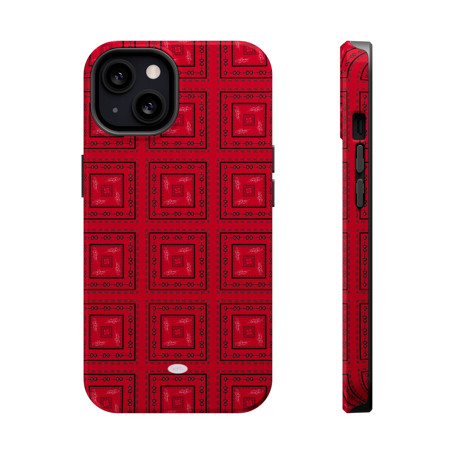 Red & Black Horsebit MagSafe Case