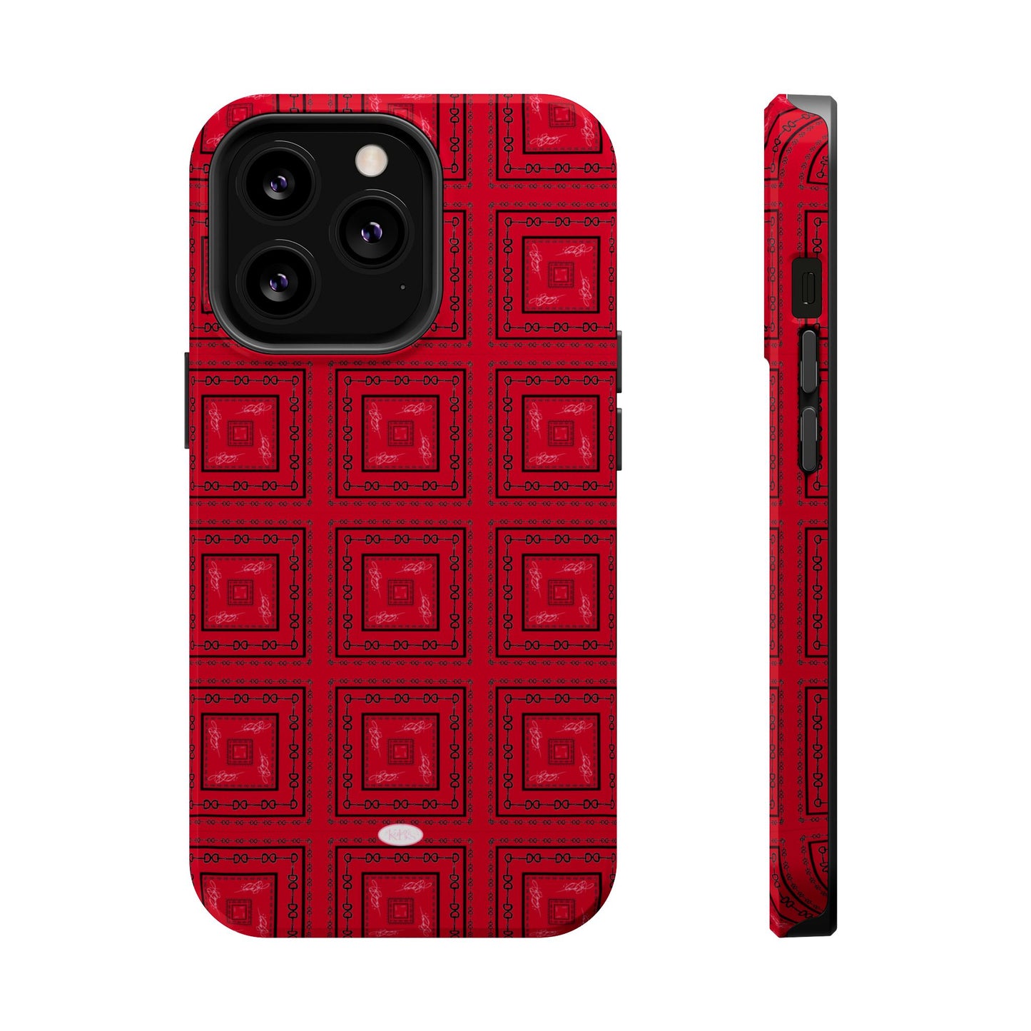 Red & Black Horsebit MagSafe Case