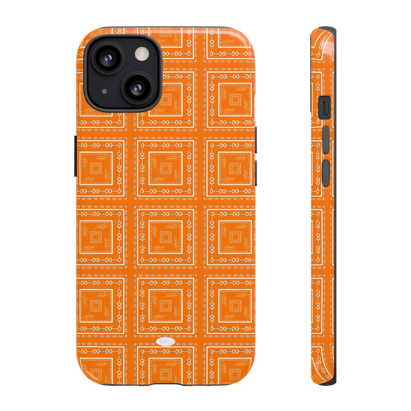 Orange & White Tough Case