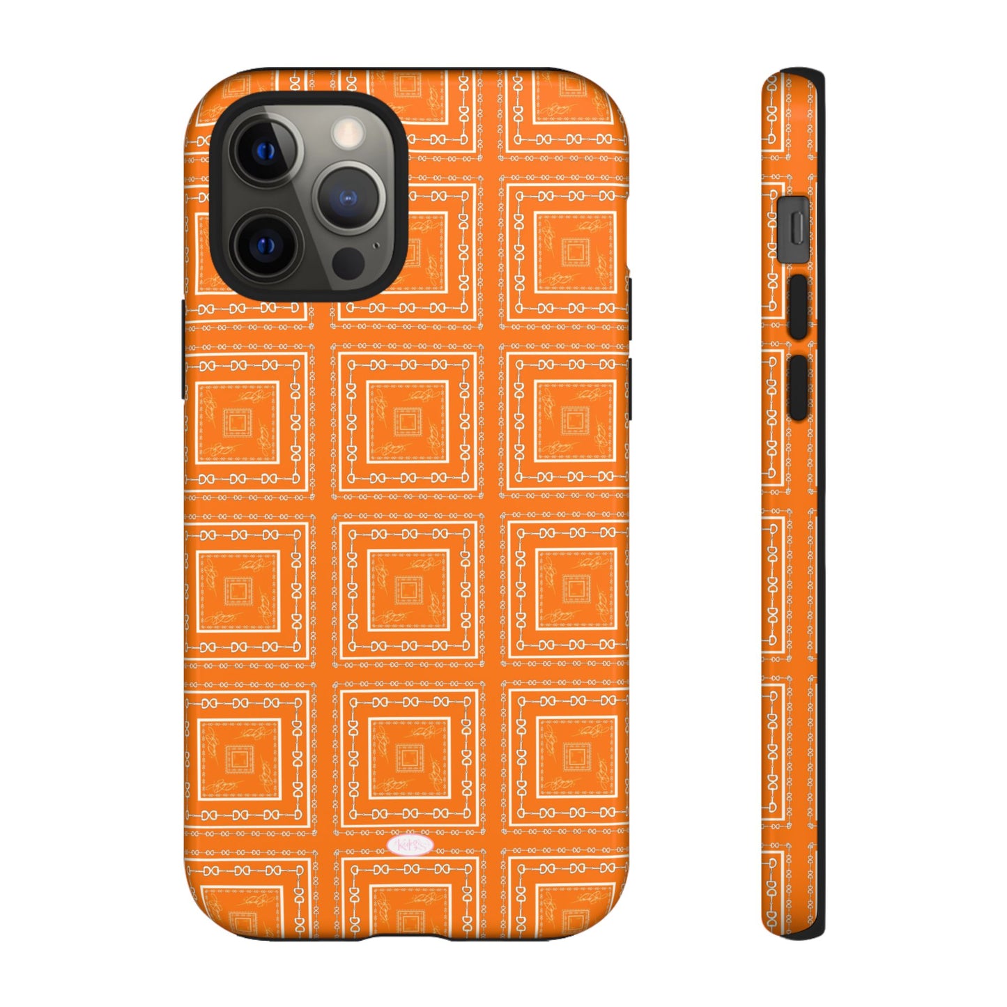 Orange & White Tough Case