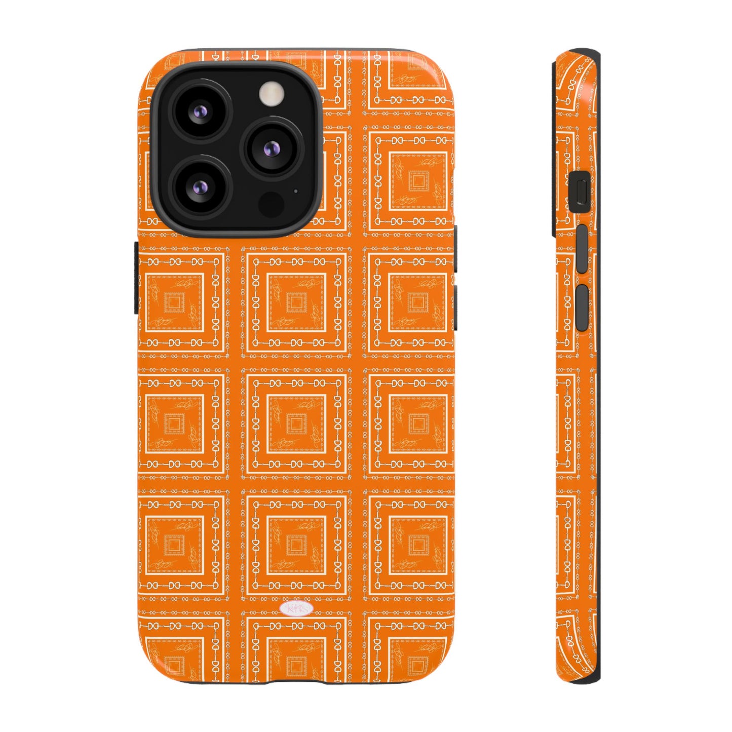 Orange & White Tough Case