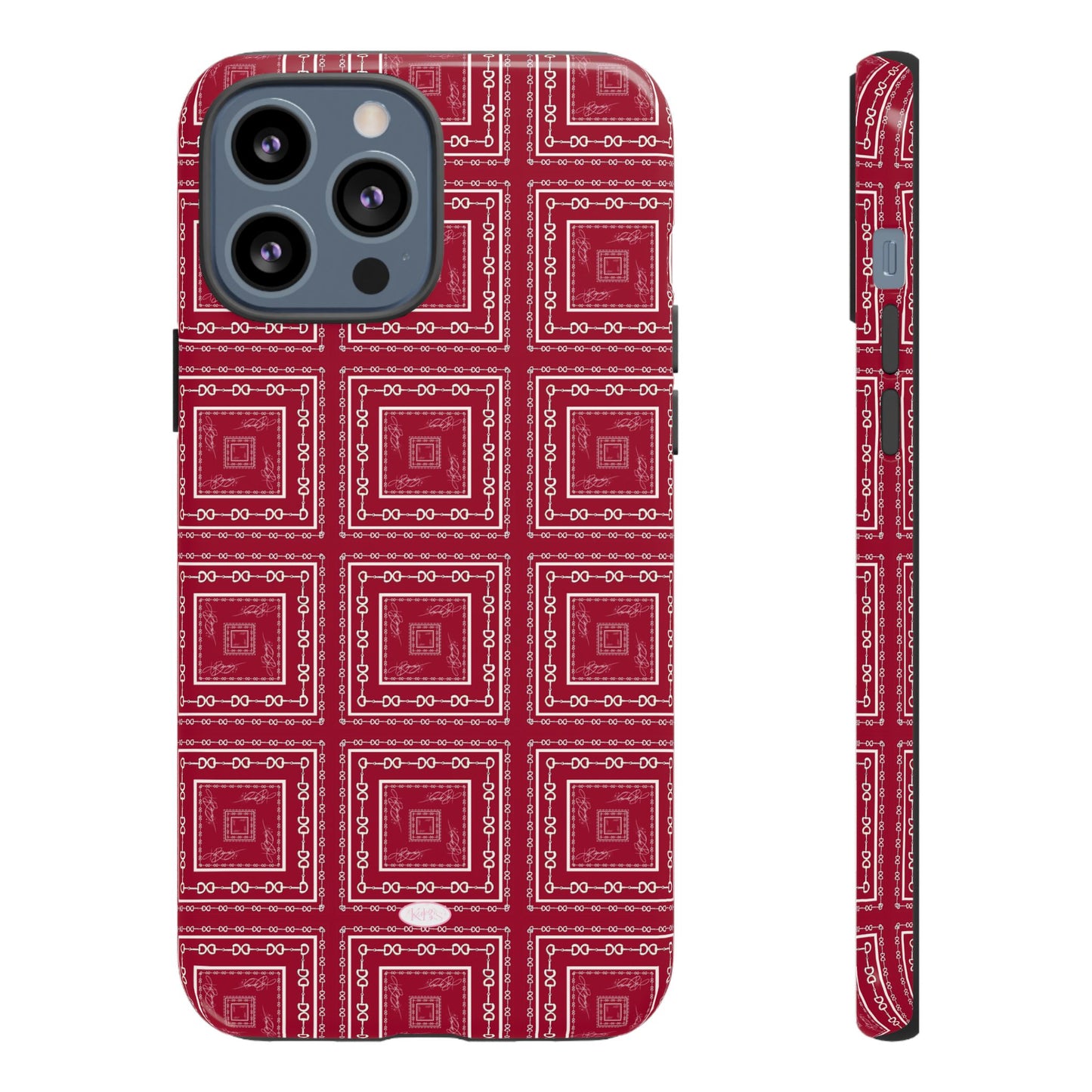 Maroon & White Horsebit Tough Case
