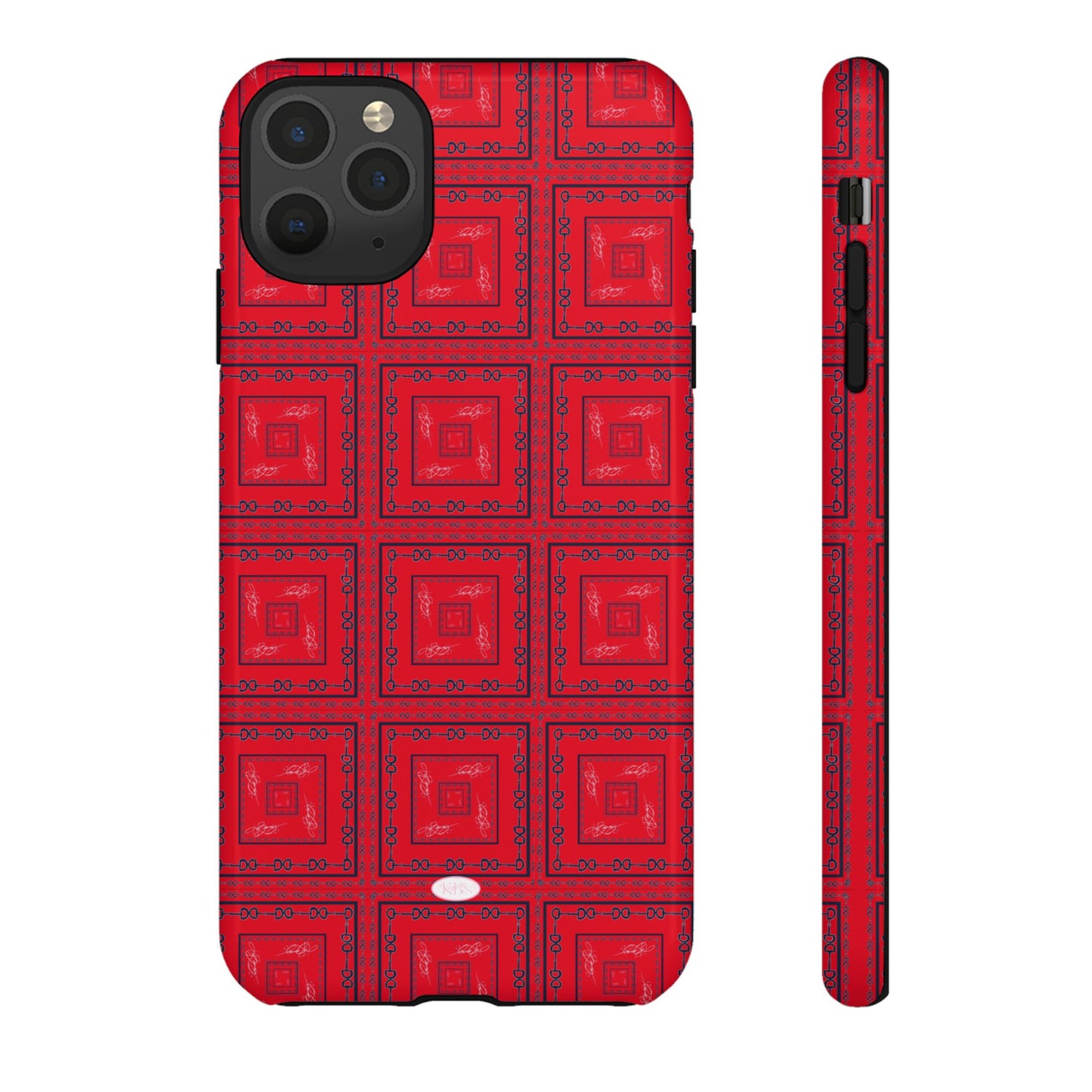 Red & Blue Horsebit Tough Case