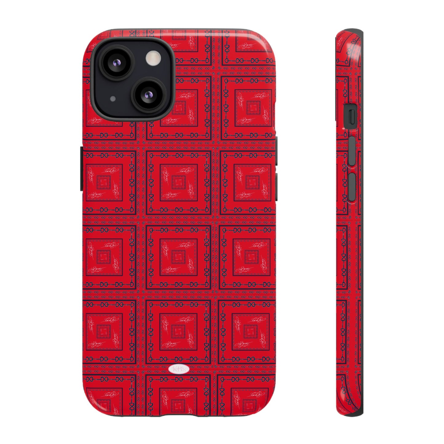 Red & Blue Horsebit Tough Case