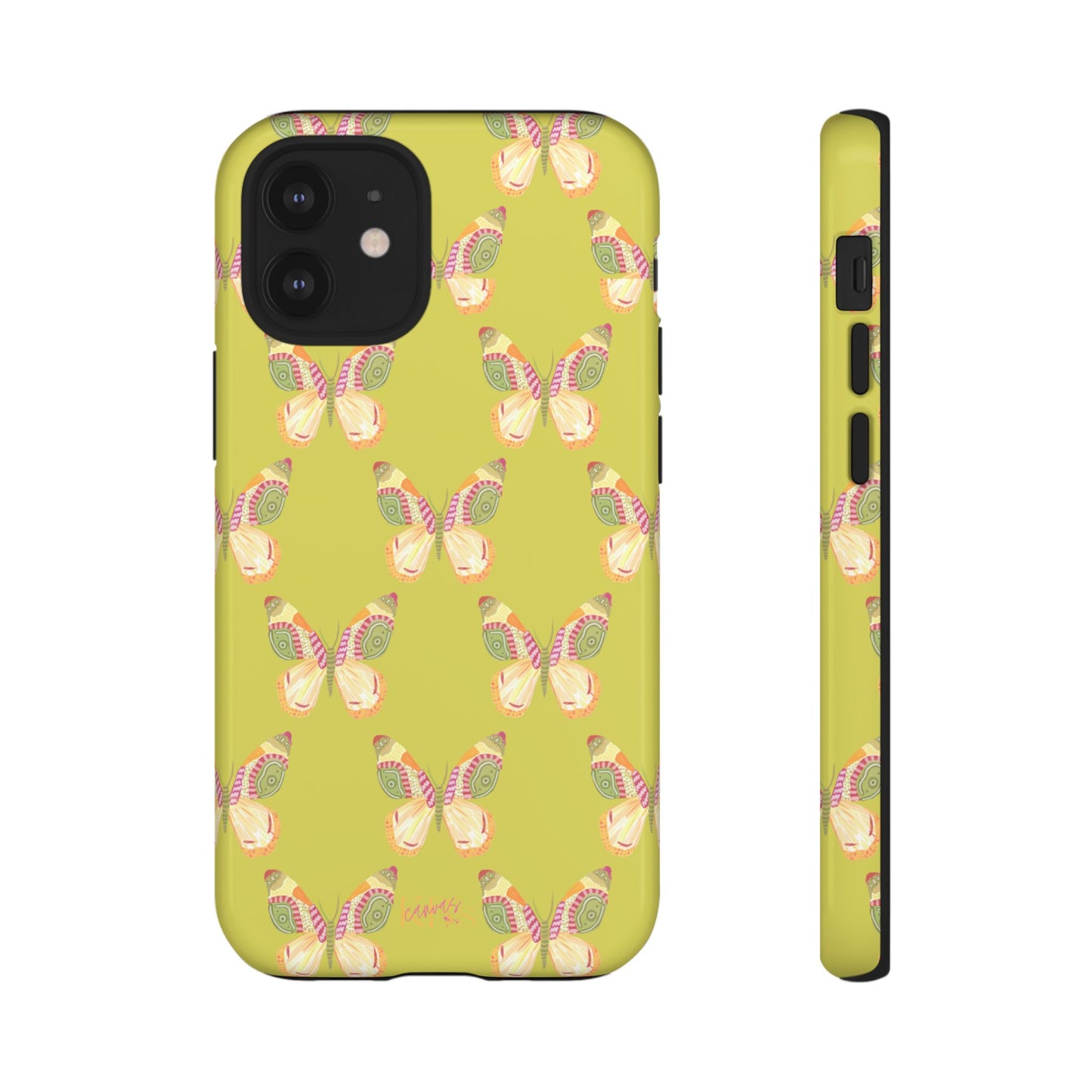 Flutter Pattern Tough Case - Green