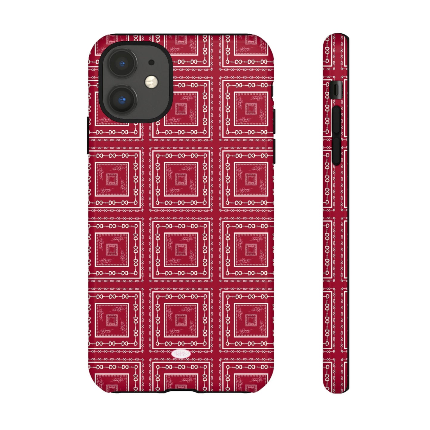 Maroon & White Horsebit Tough Case