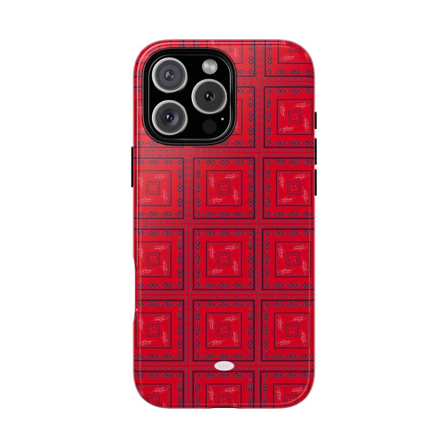 Red & Blue Horsebit Tough Case