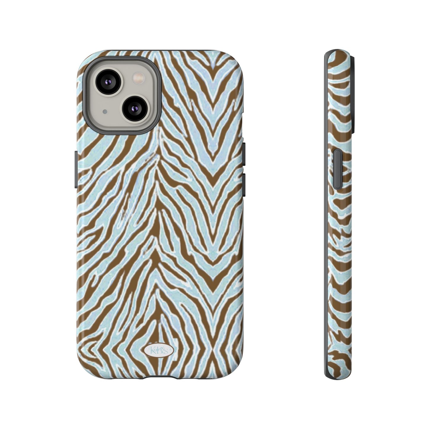 Zebra Bleu Tough Case