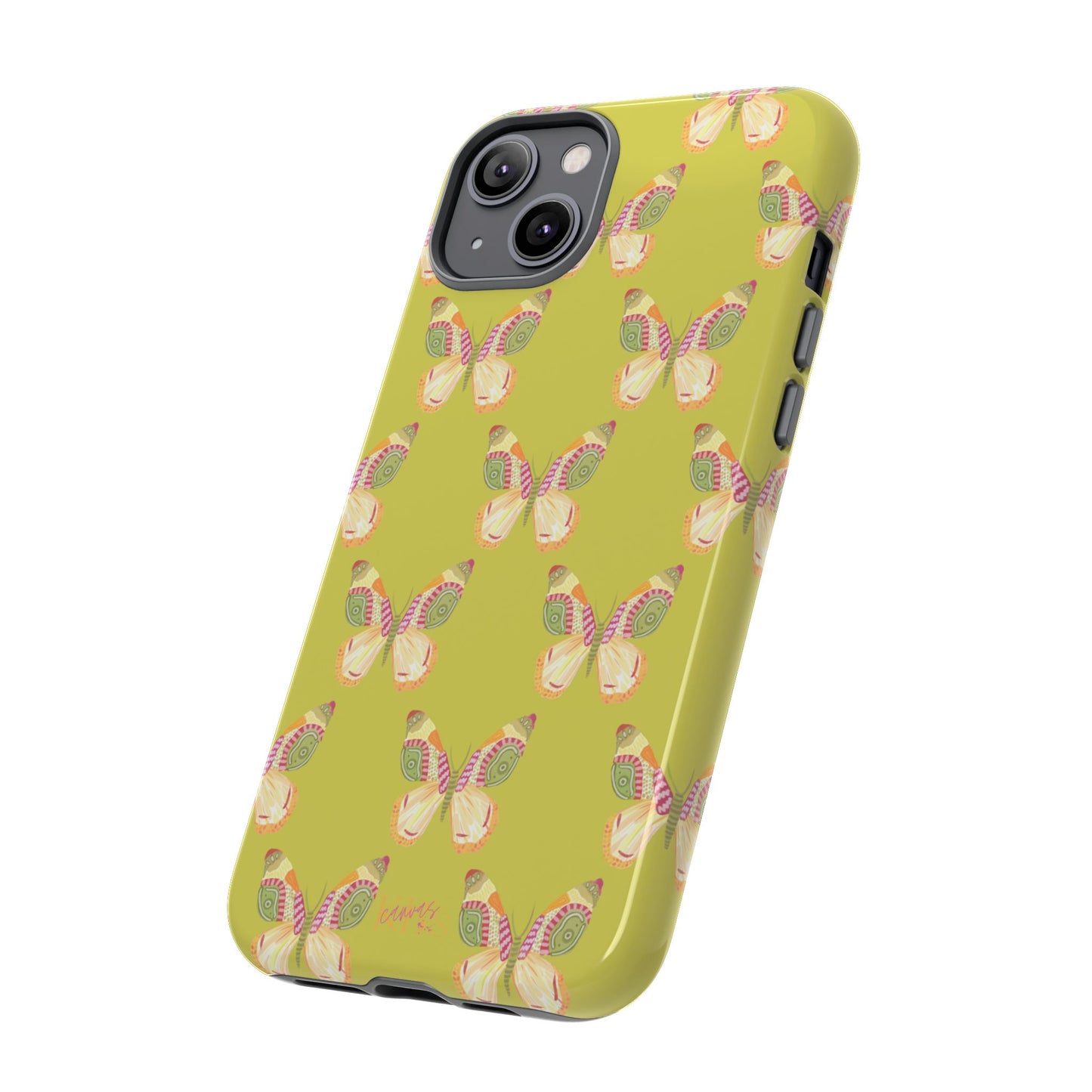 Flutter Pattern Tough Case - Green