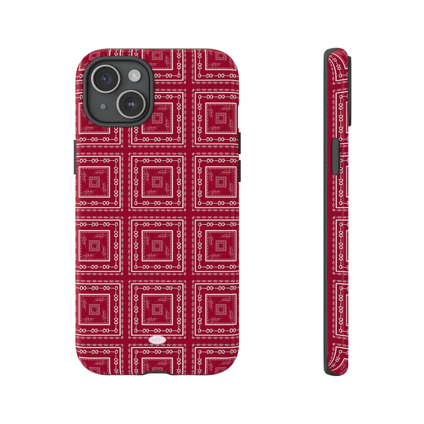 Maroon & White Horsebit Tough Case