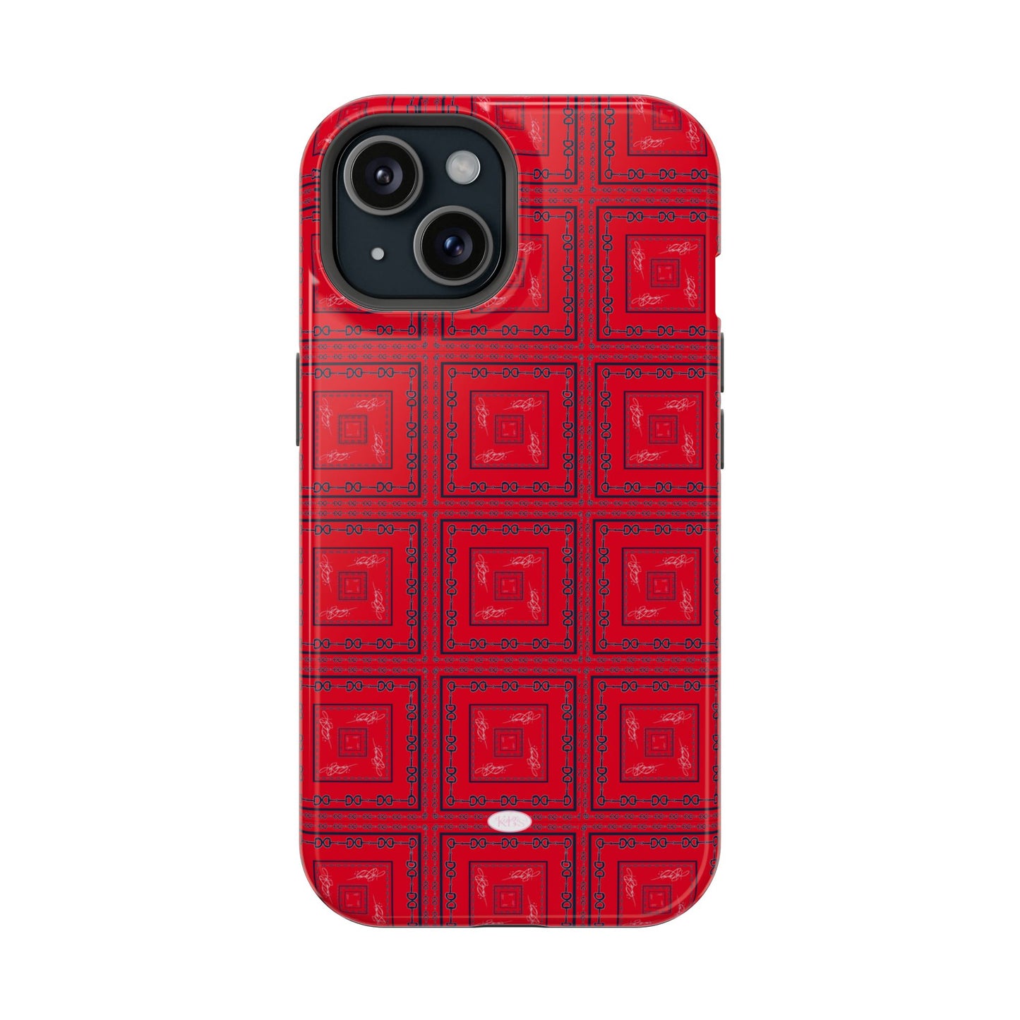 Red & Blue Horsebit MagSafe Case