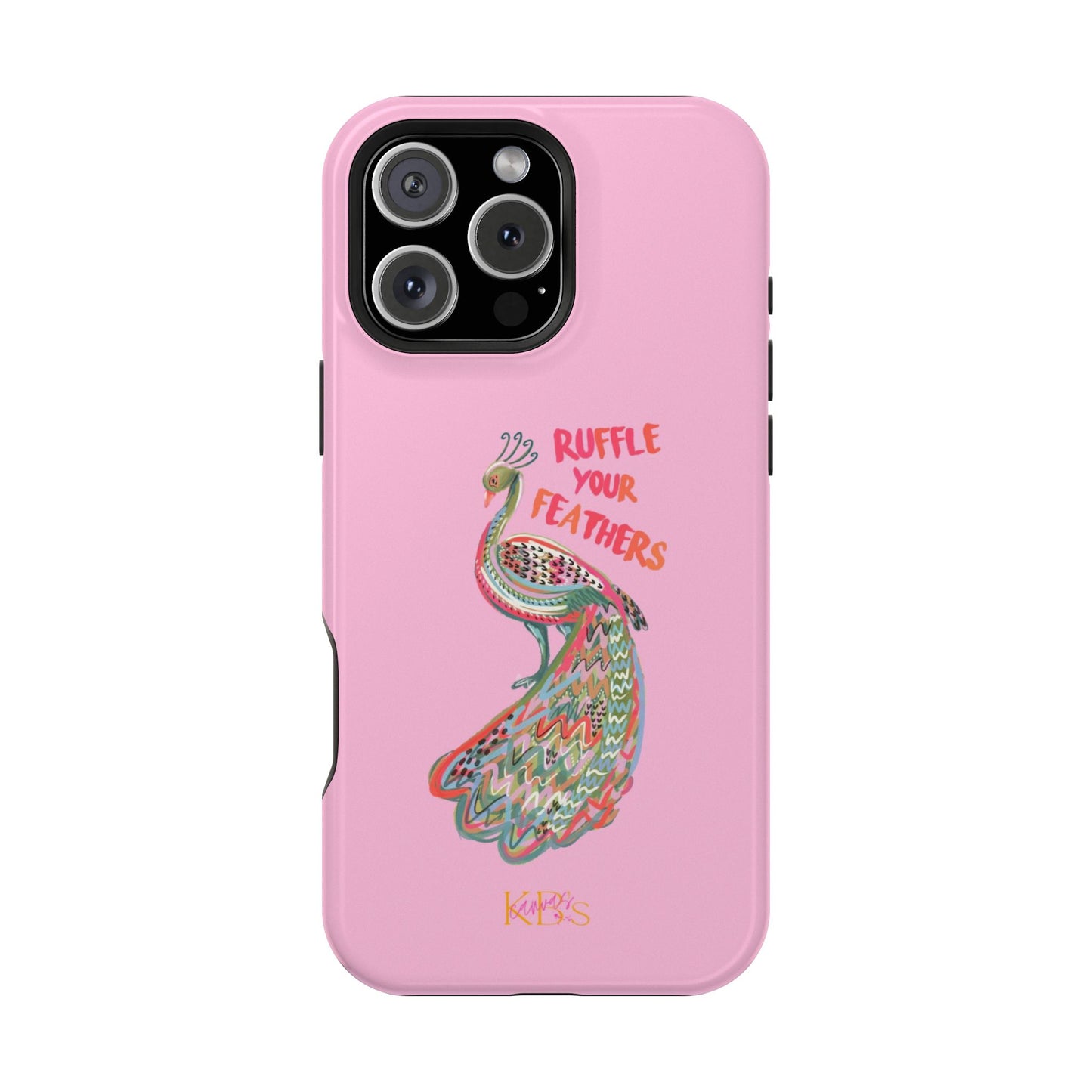 Ruffle Your Feathers Mag Safe Case - Pink