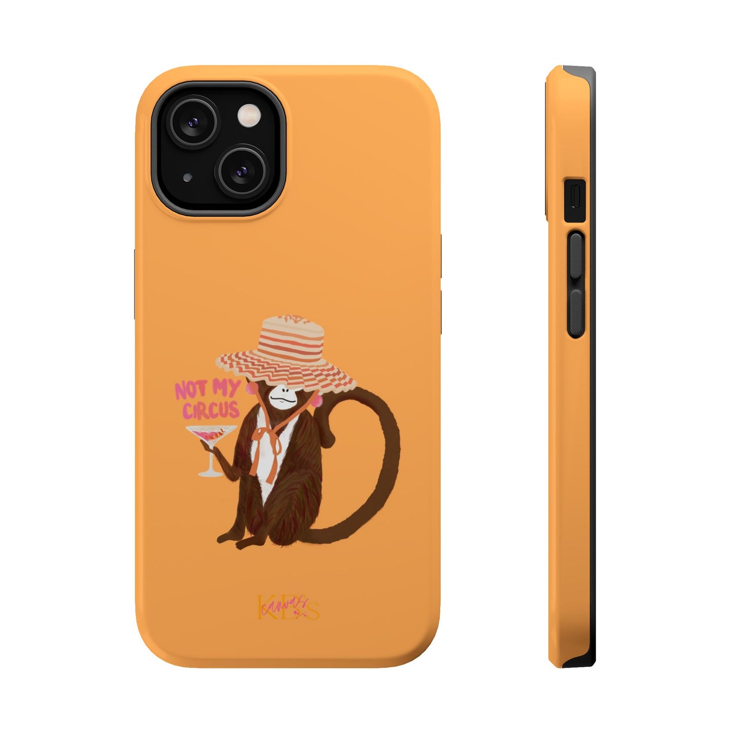 Not My Circus Mag Safe Case - Orange