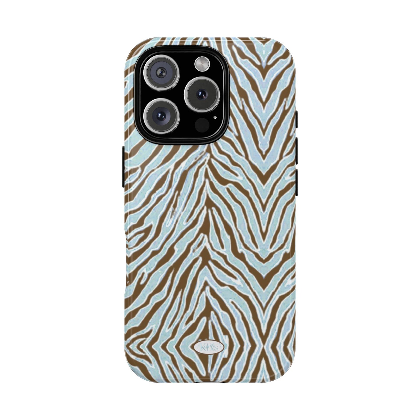 Zebra Bleu Tough Case