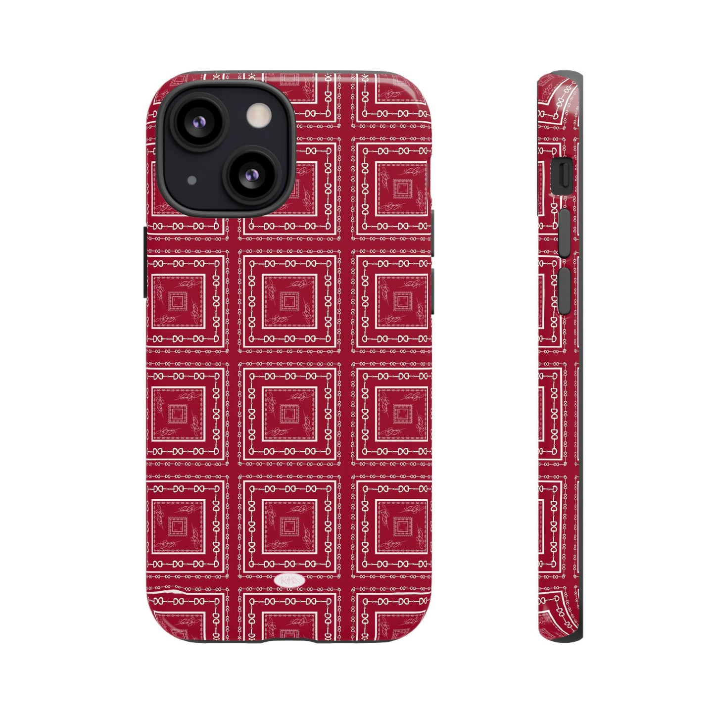 Maroon & White Horsebit Tough Case