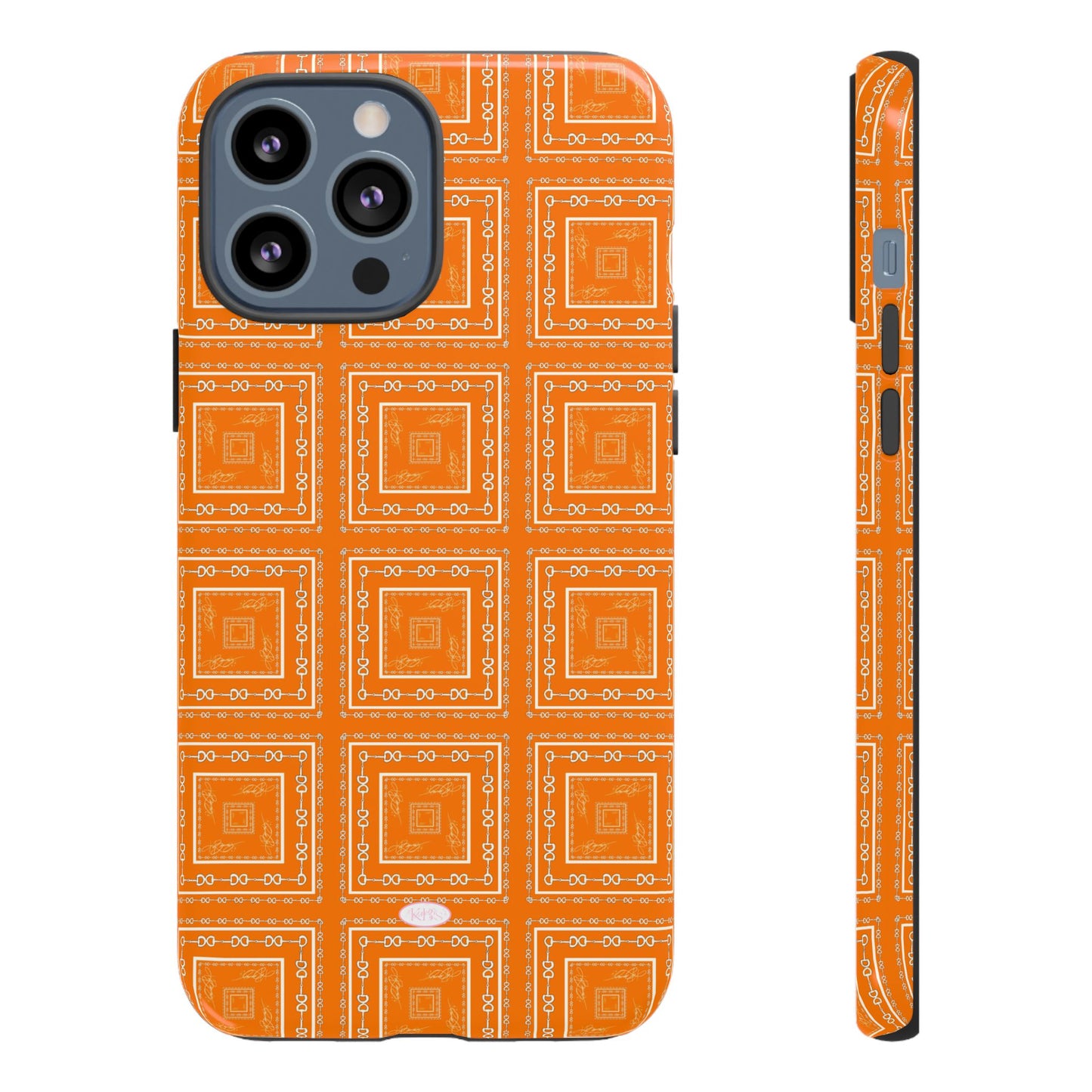 Orange & White Tough Case