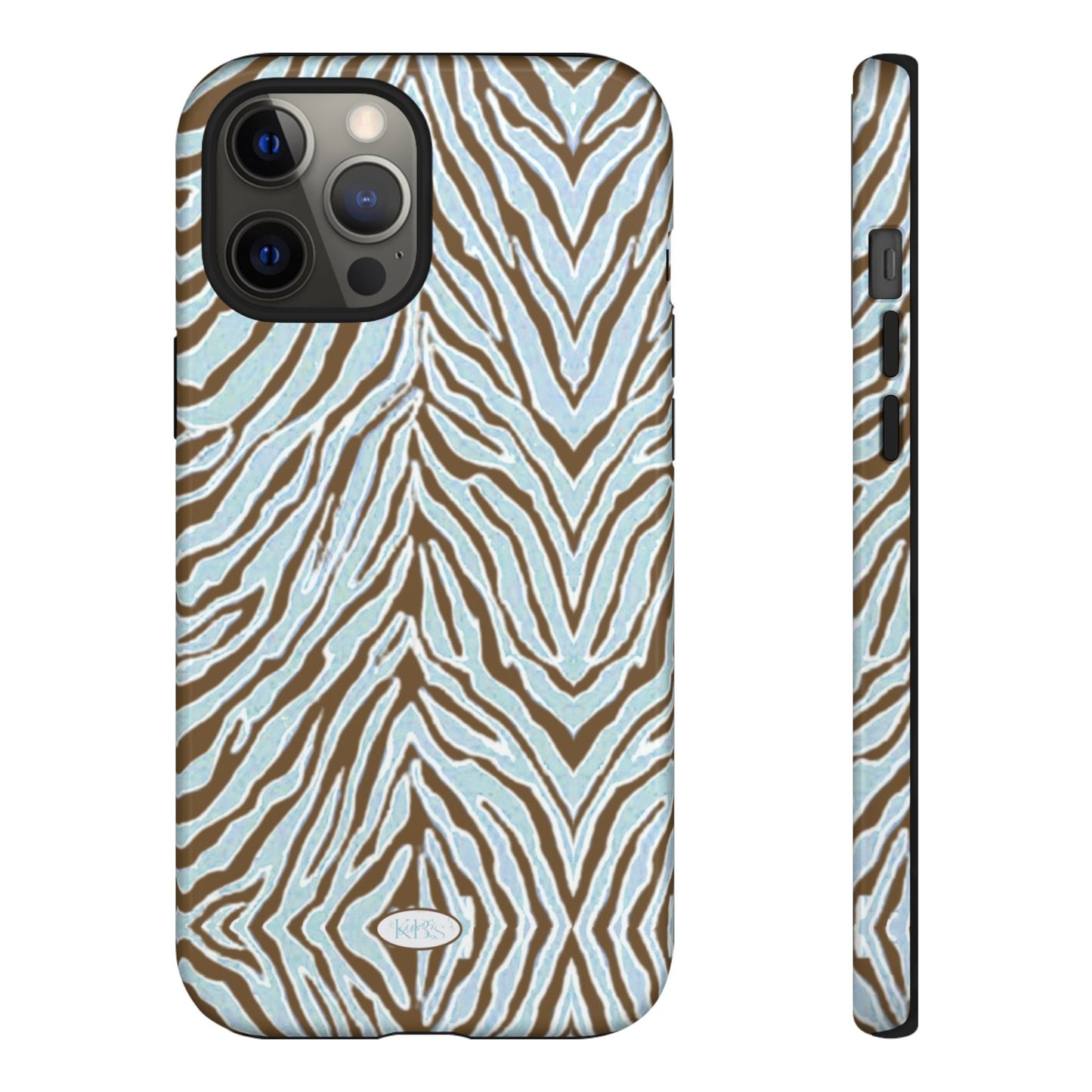 Zebra Bleu Tough Case
