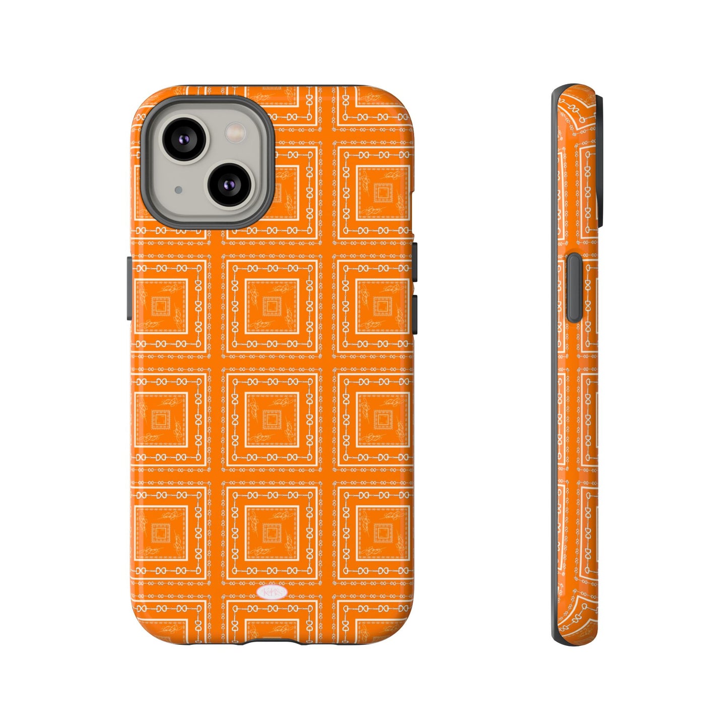 Orange & White Tough Case