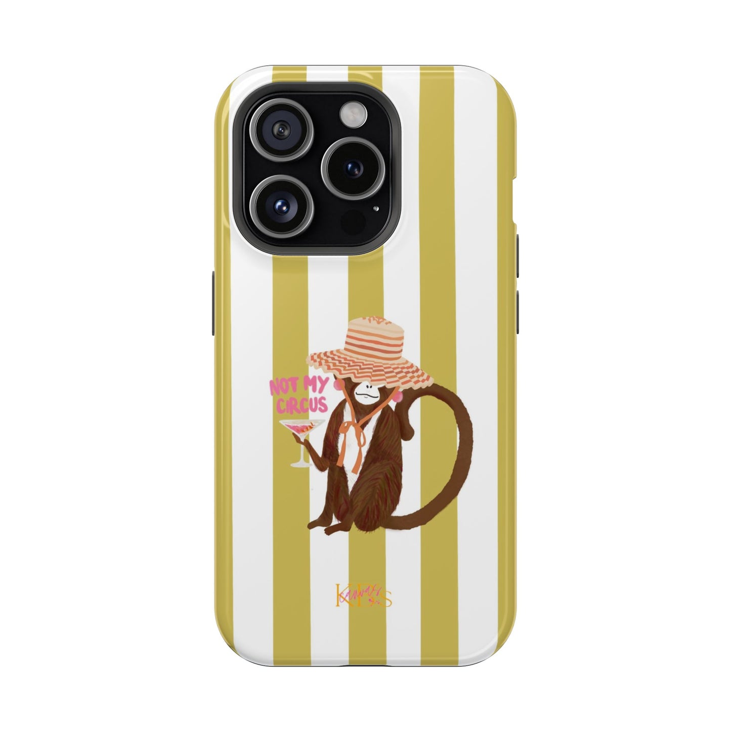 Not My Circus Mag Safe Case - Green Stripe