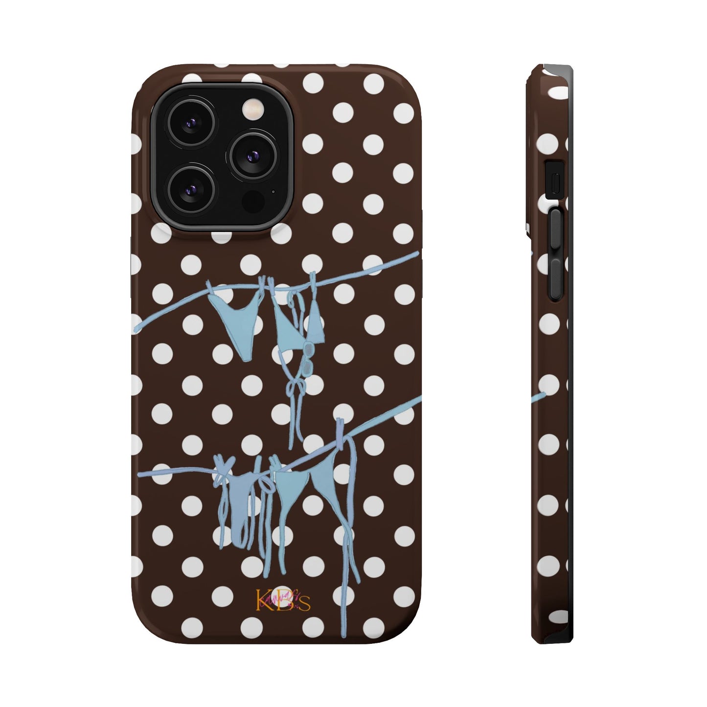 Brown Polka Dot Bikini Mag Safe Case
