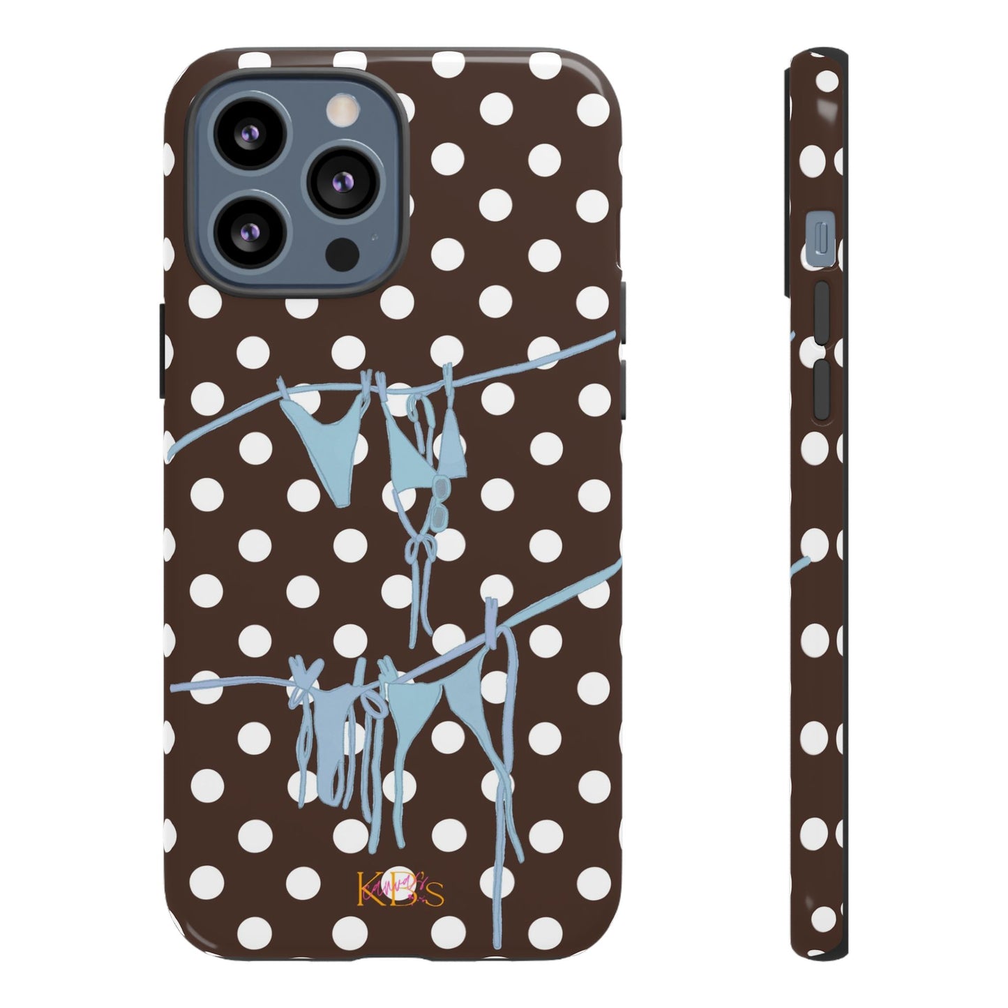 Brown Polka Dot Bikini Tough Case