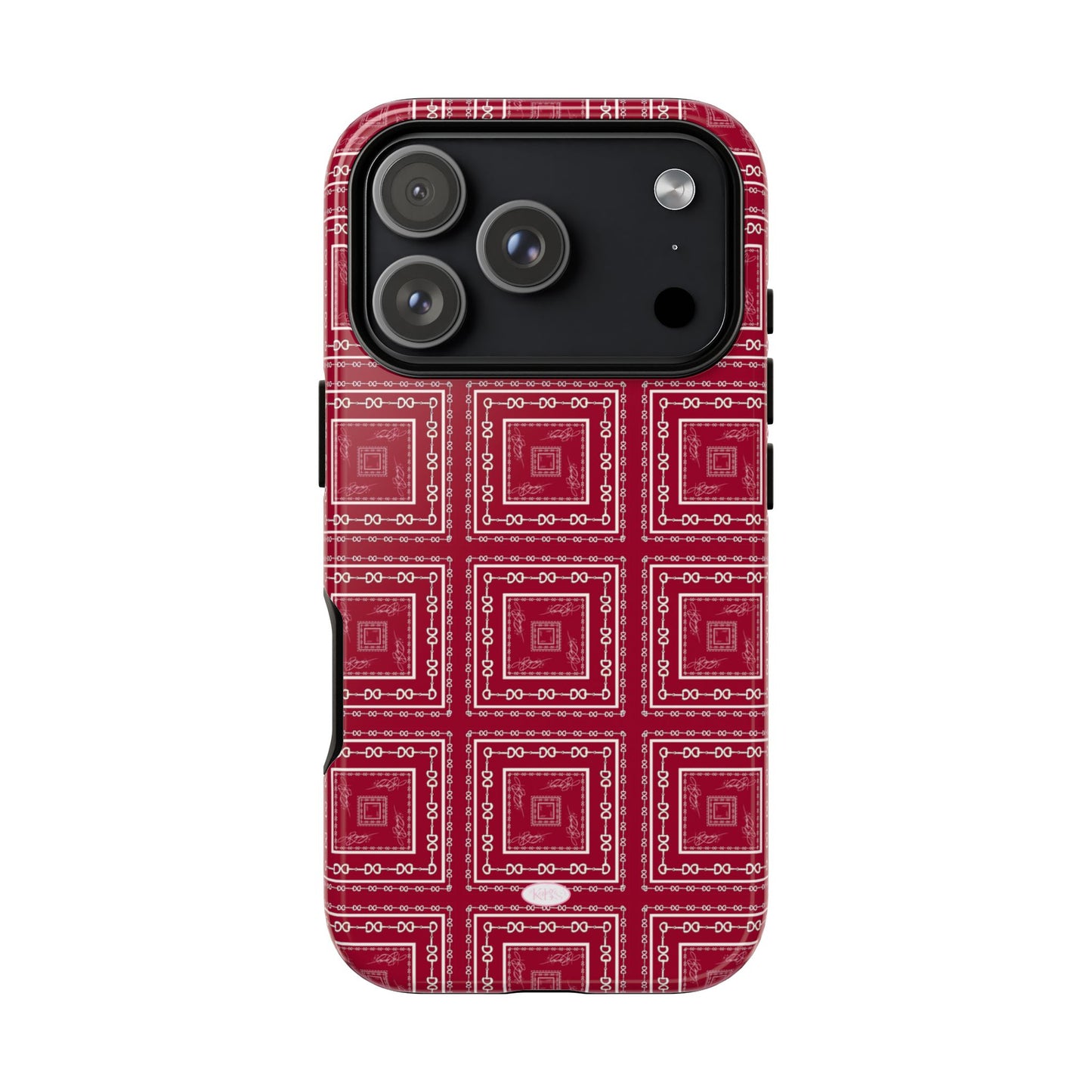 Maroon & White Horsebit Tough Case