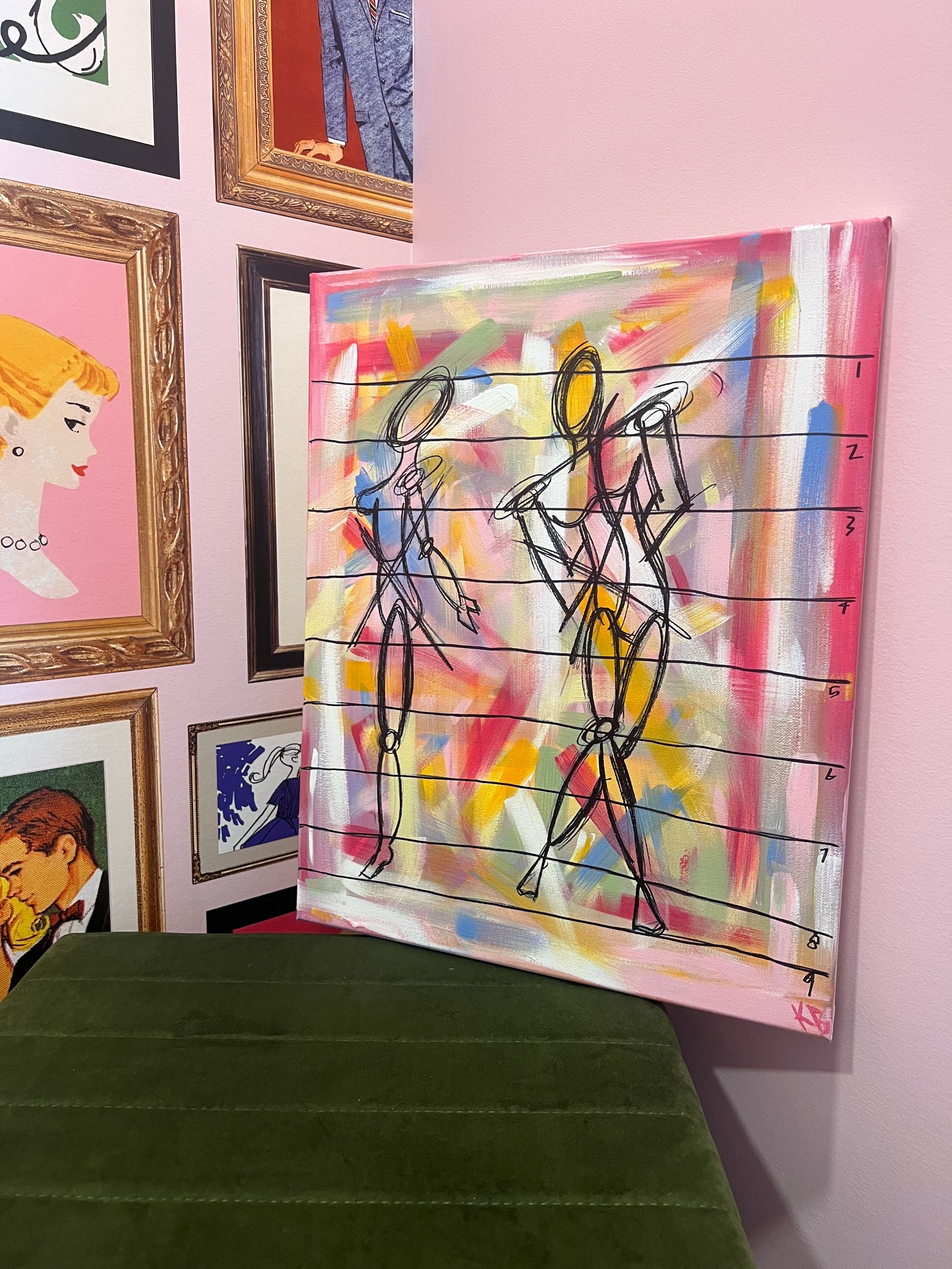 Fashion Croquis Original Piece - 16x20