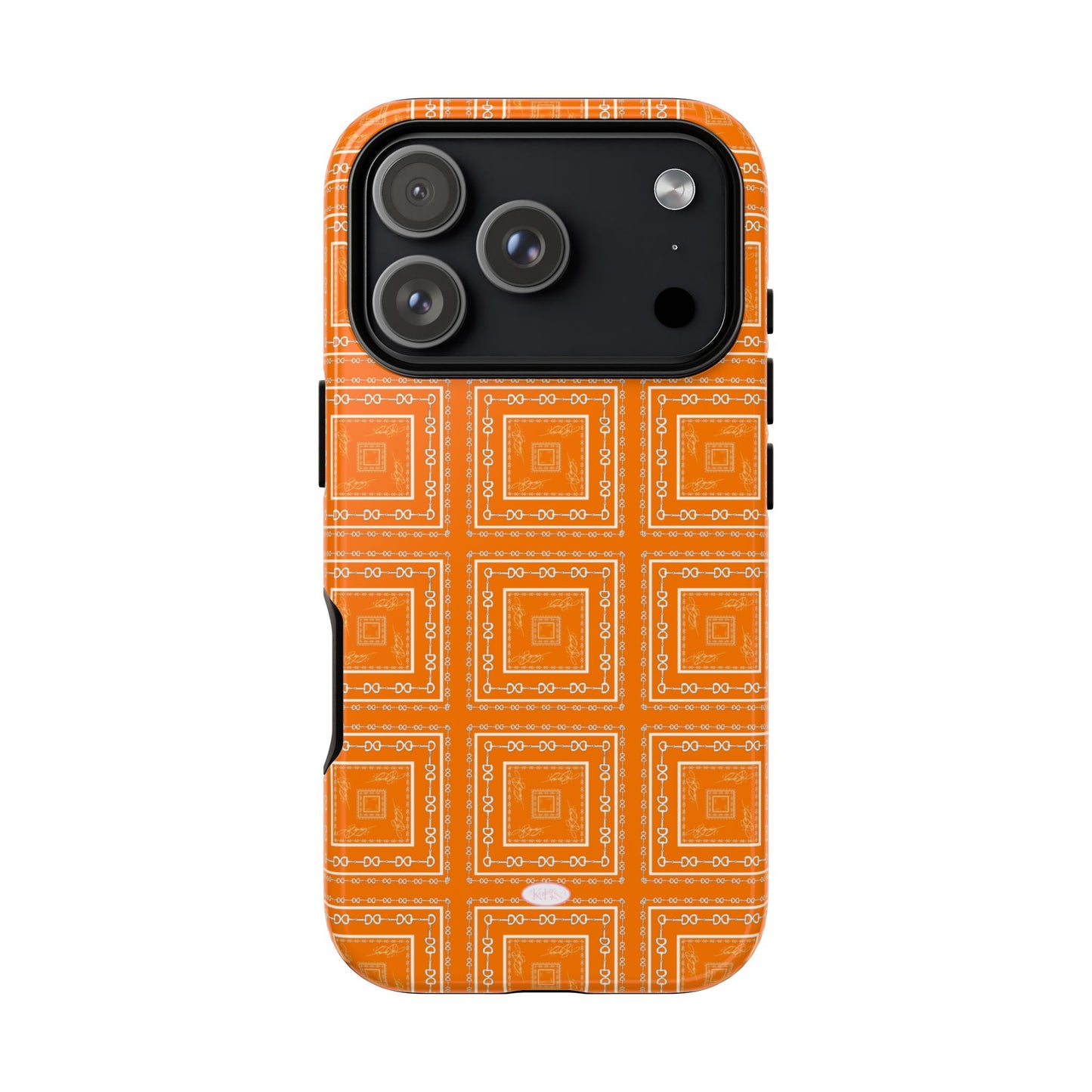 Orange & White Tough Case