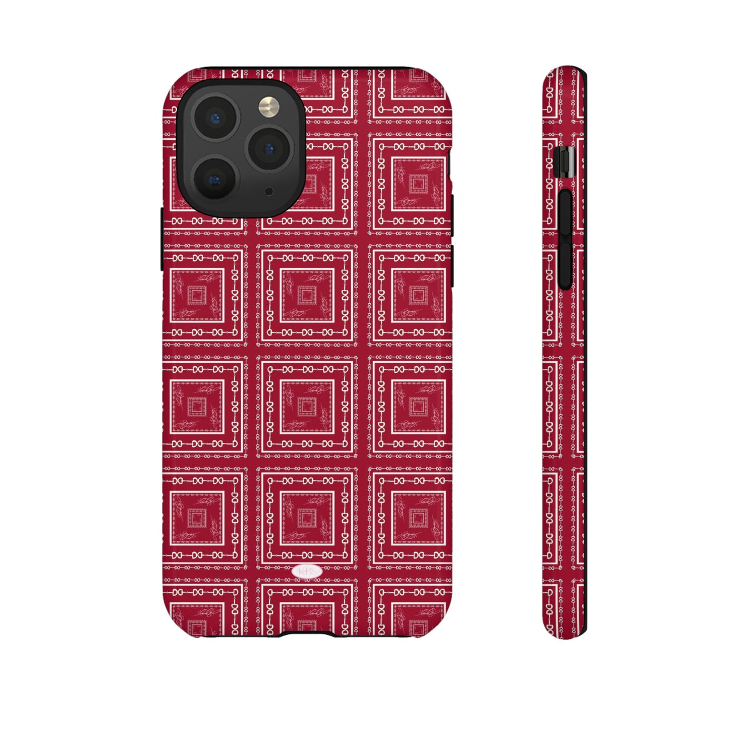 Maroon & White Horsebit Tough Case