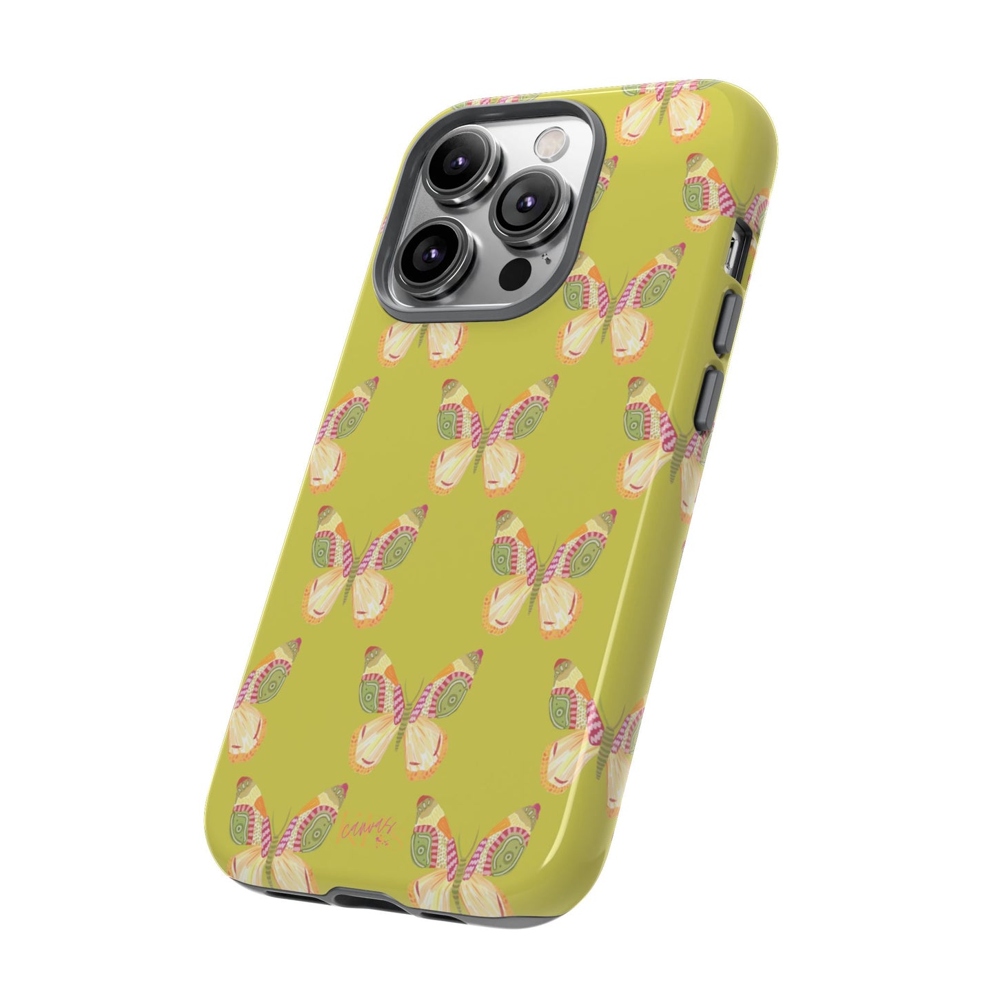 Flutter Pattern Tough Case - Green