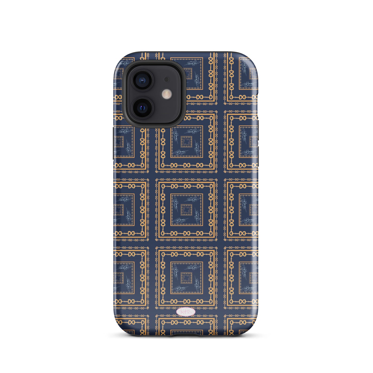Navy & Gold Horsebit Tough Case
