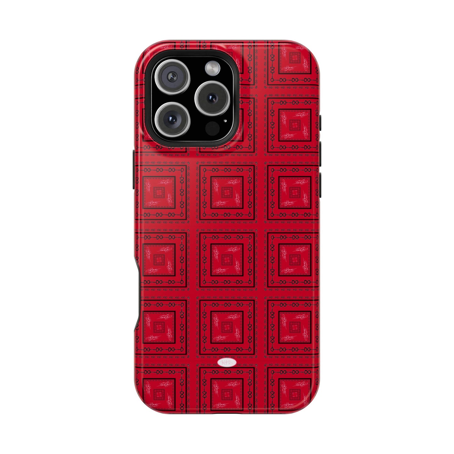 Red & Black Horsebit MagSafe Case