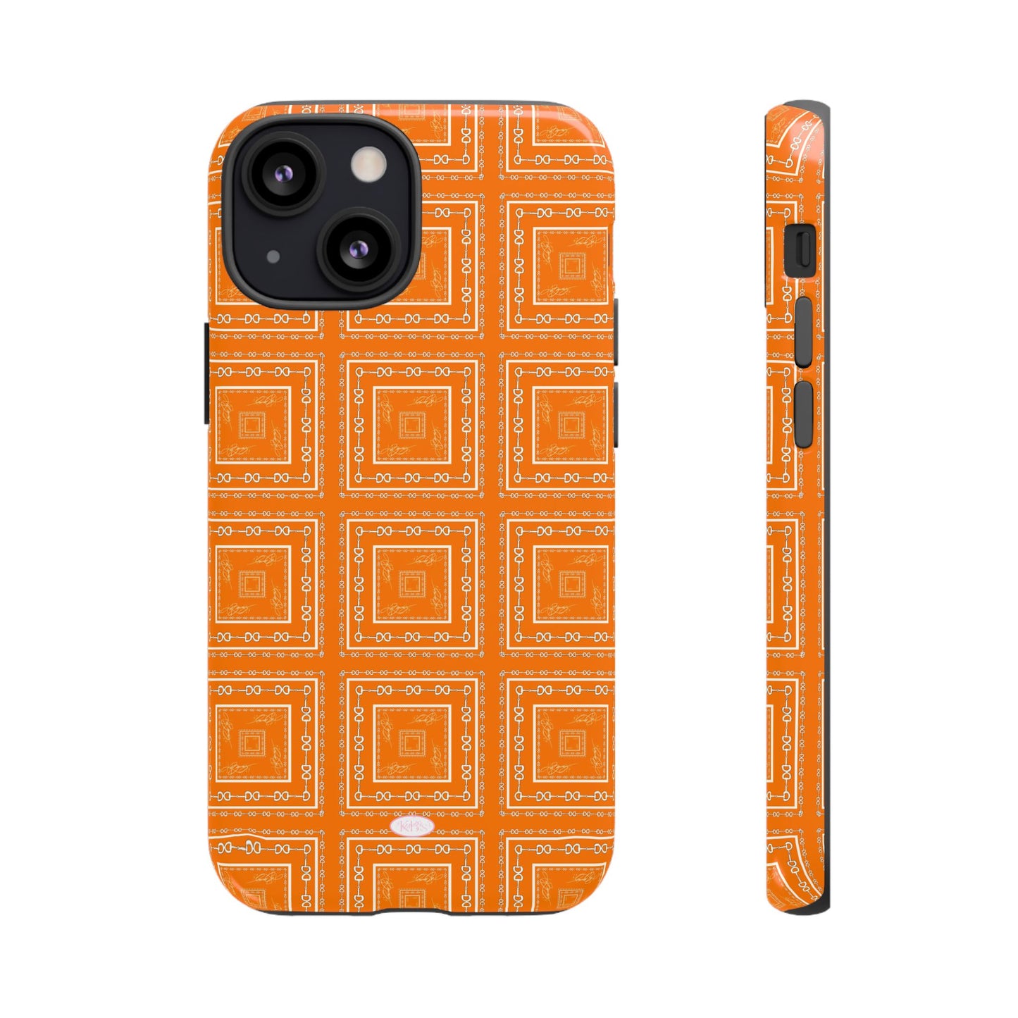 Orange & White Tough Case