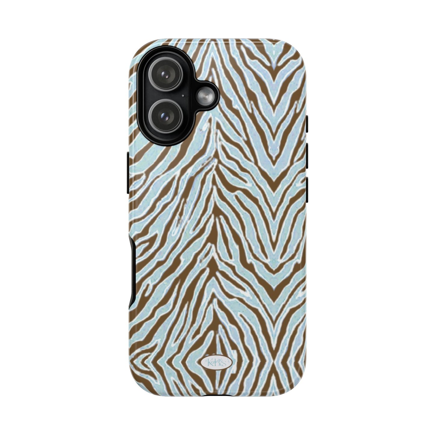 Zebra Bleu Tough Case