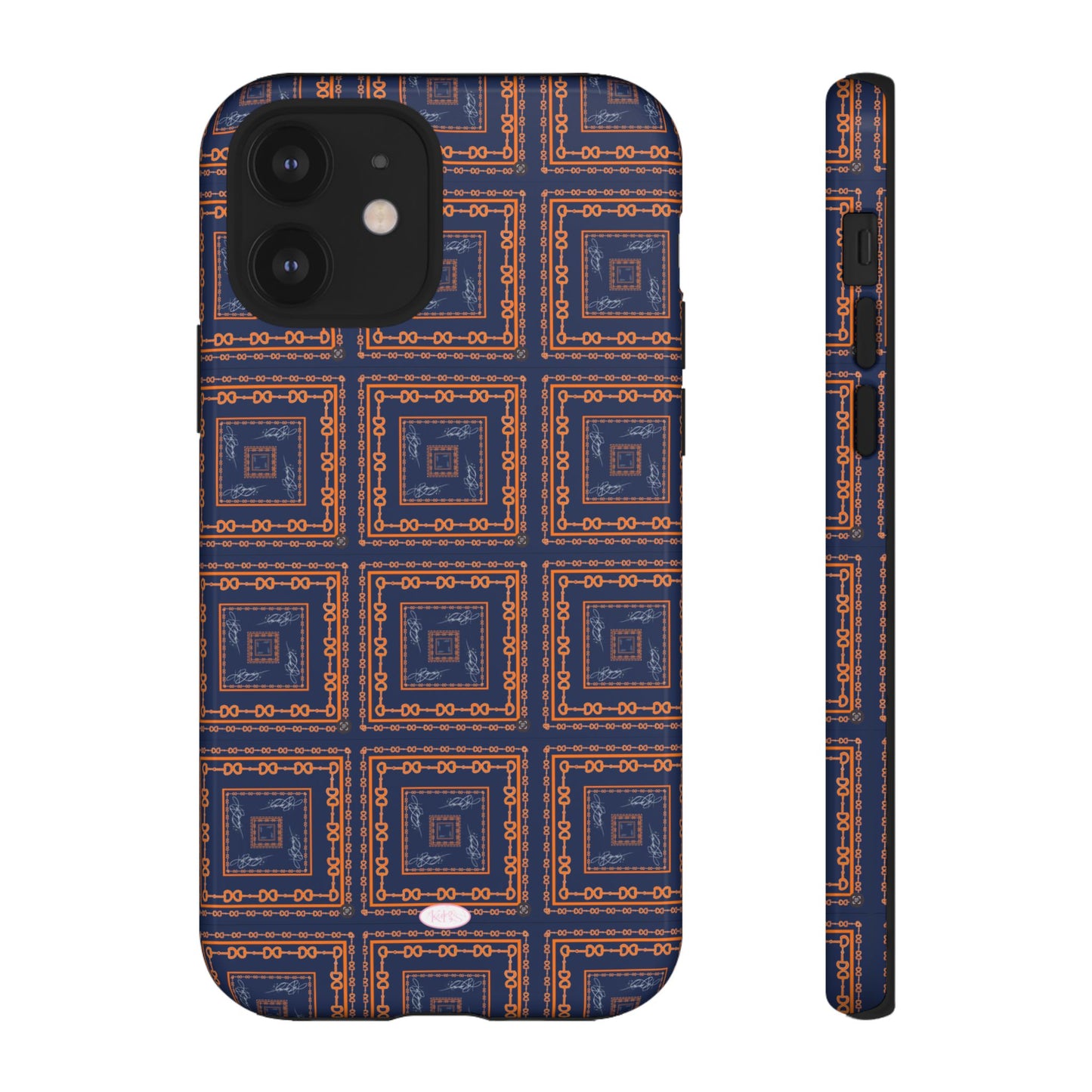 Navy & Orange Horsebit Tough Case