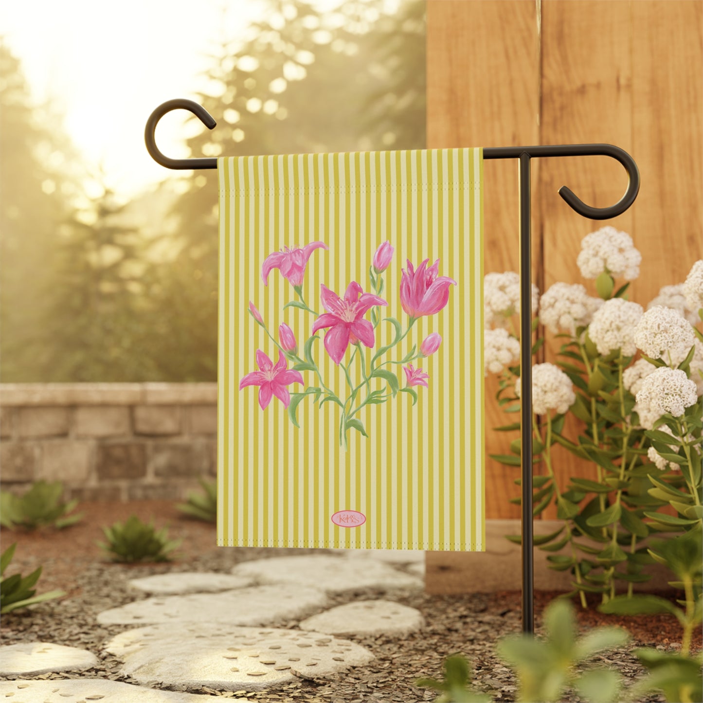 Lily Bloom Garden Flag - Yellow