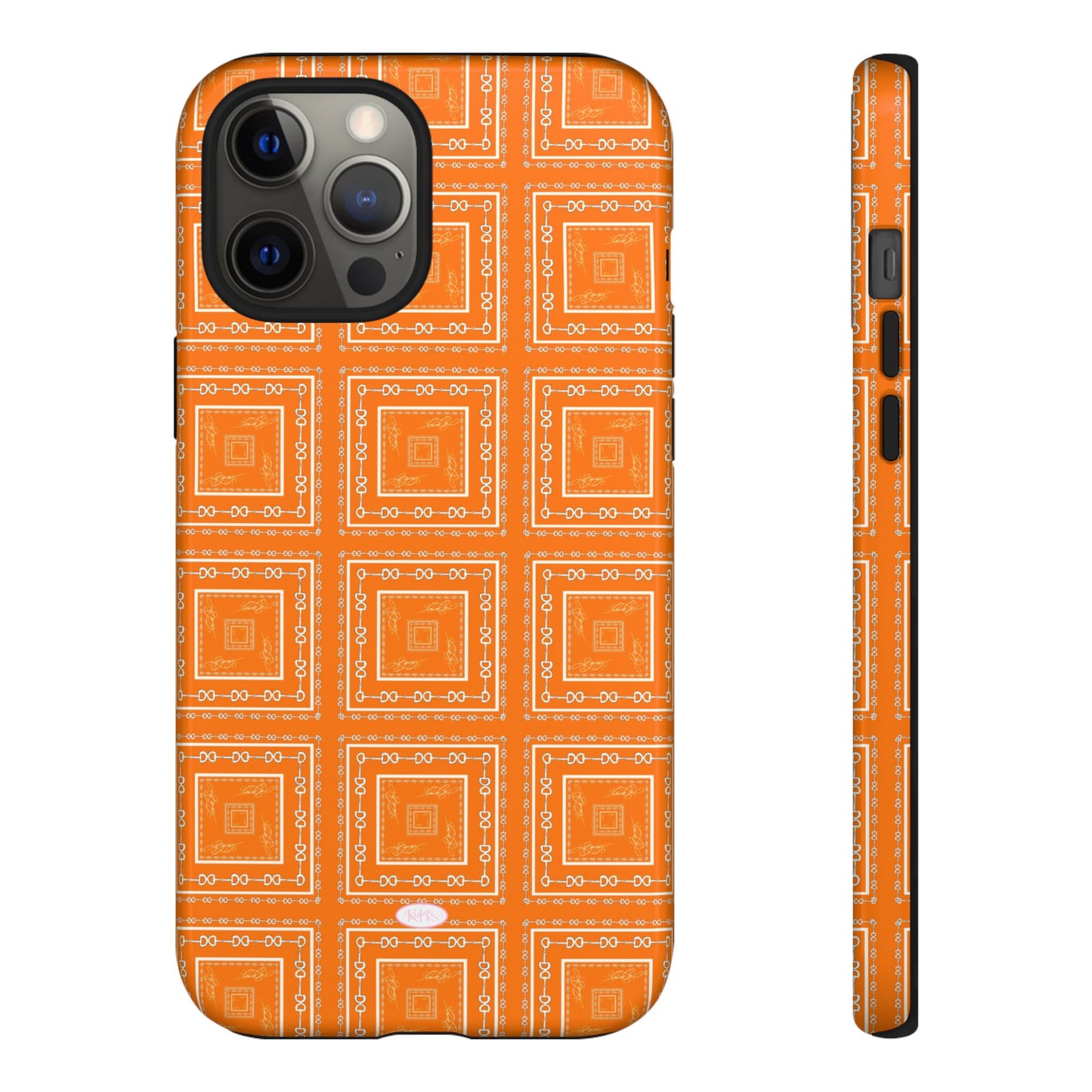 Orange & White Tough Case