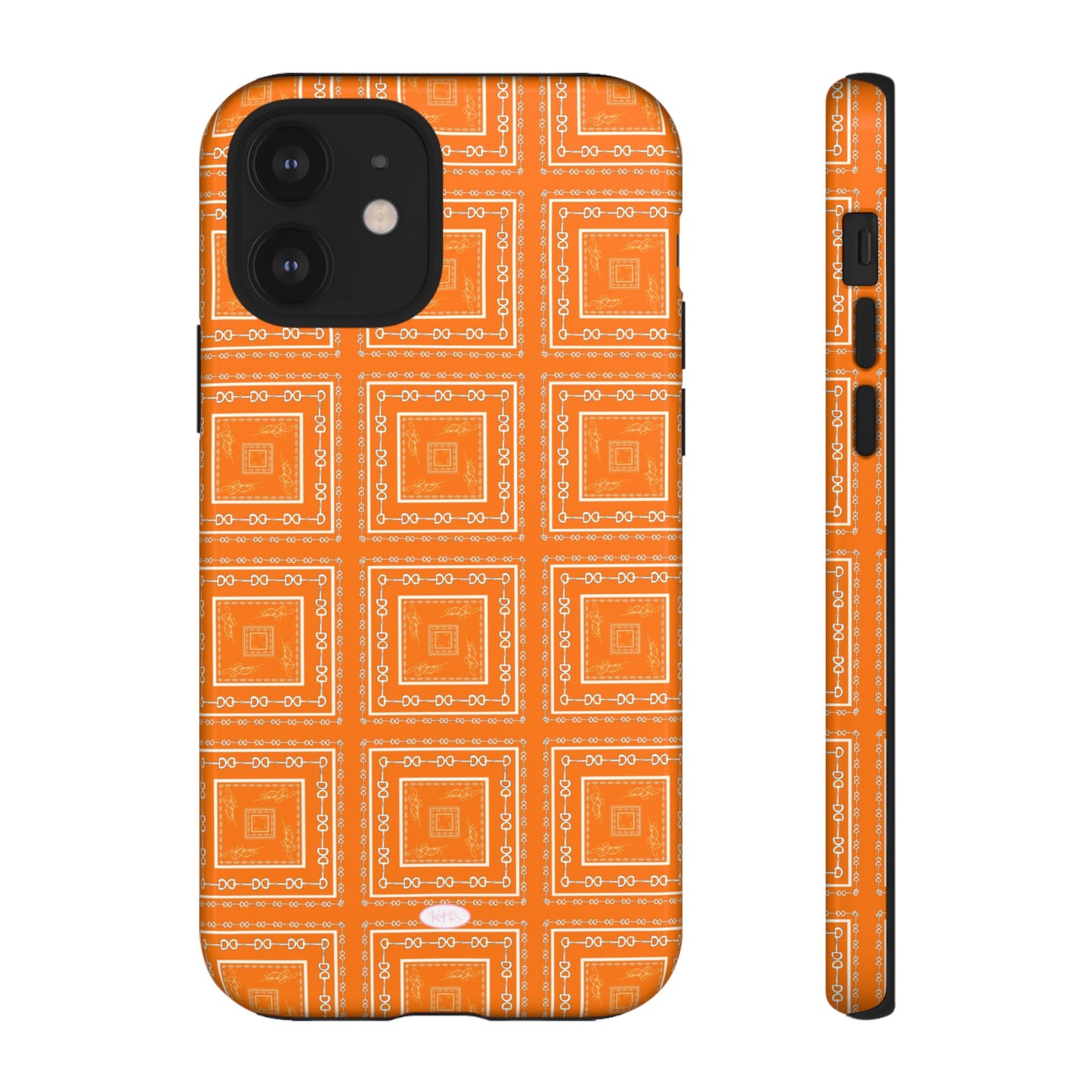 Orange & White Tough Case