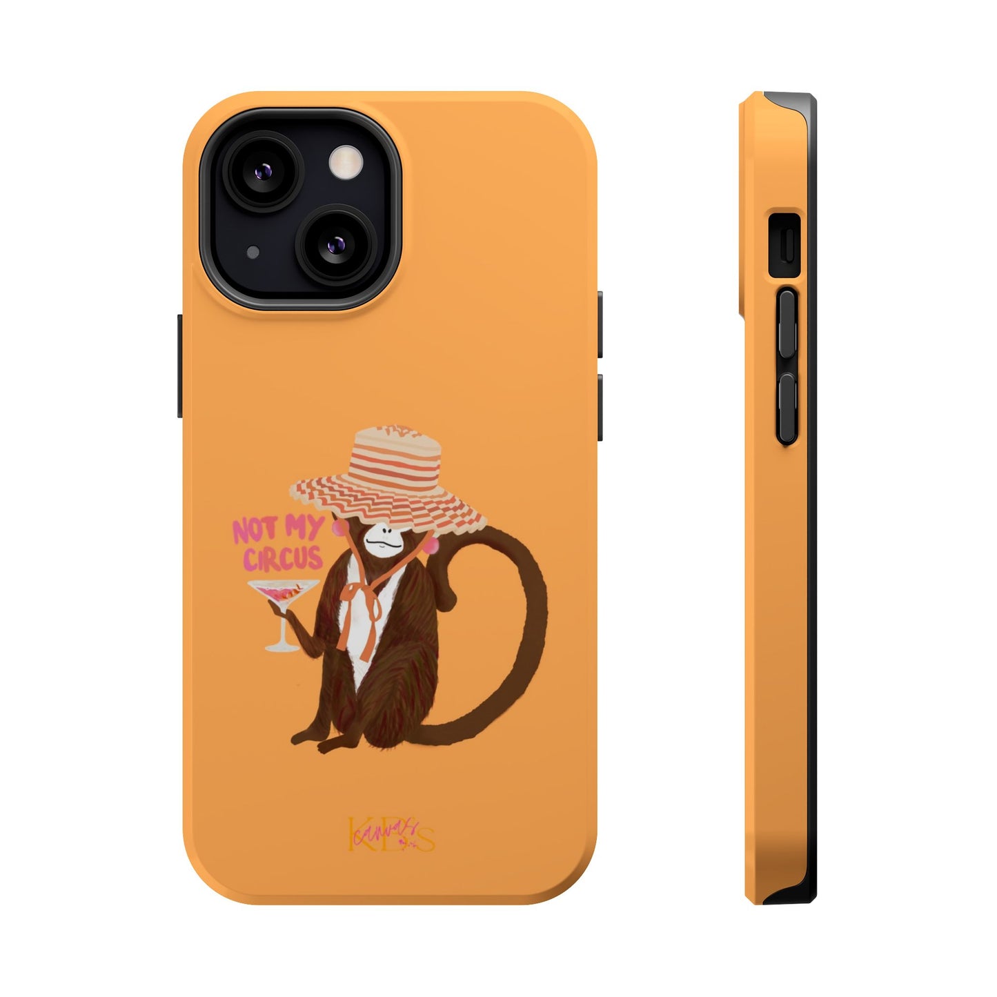 Not My Circus Mag Safe Case - Orange