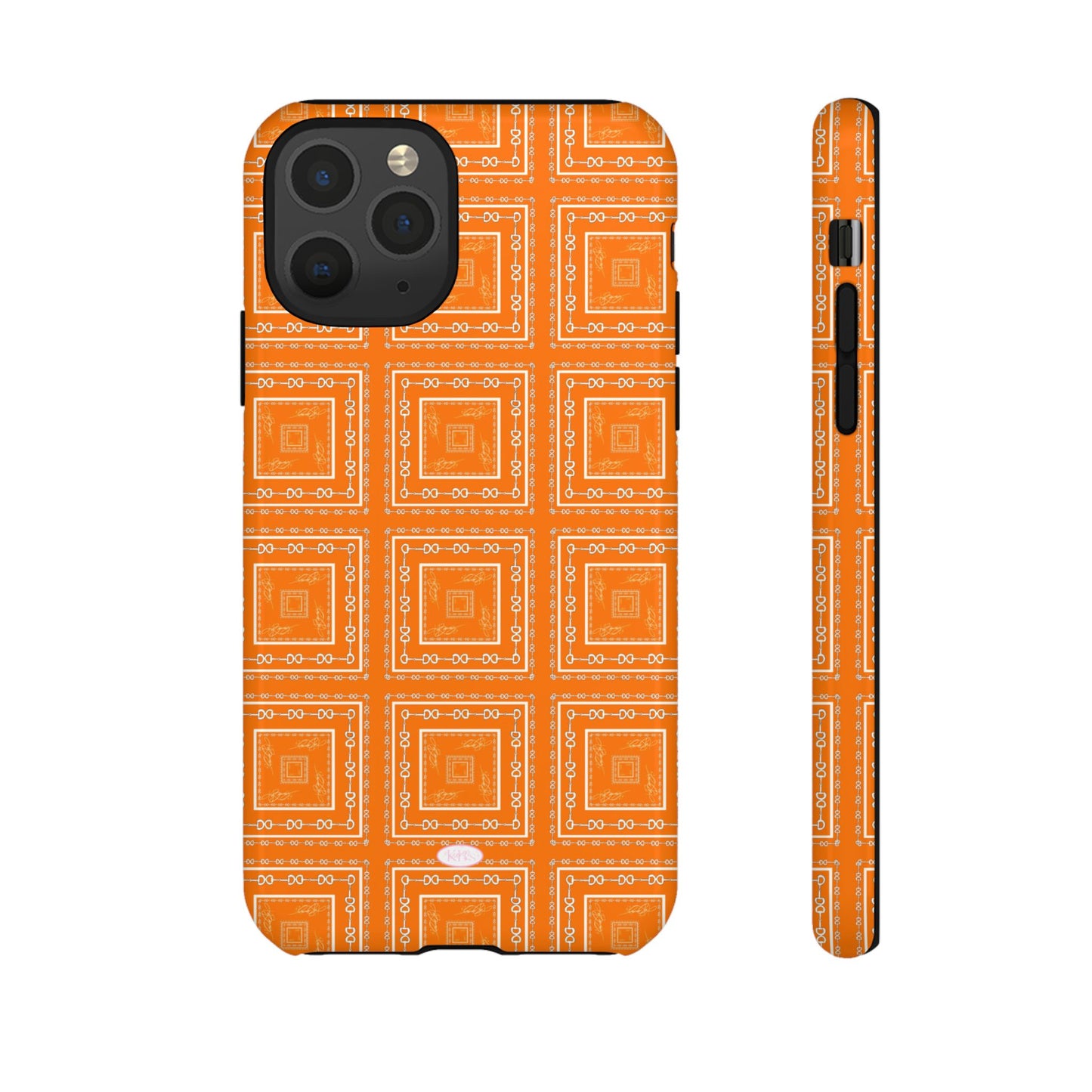 Orange & White Tough Case
