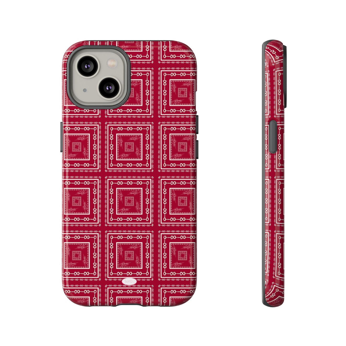 Maroon & White Horsebit Tough Case