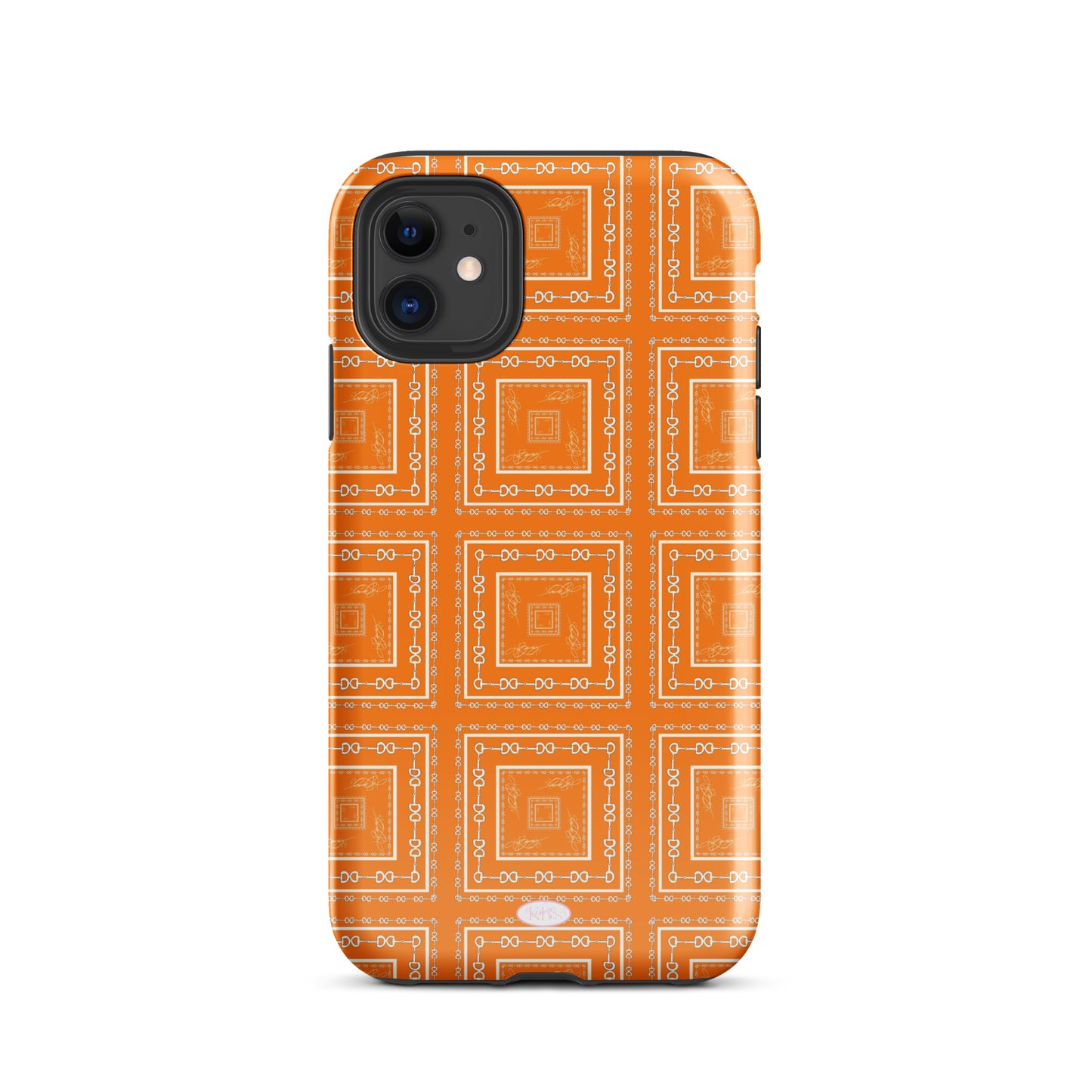 Orange & White Tough Case